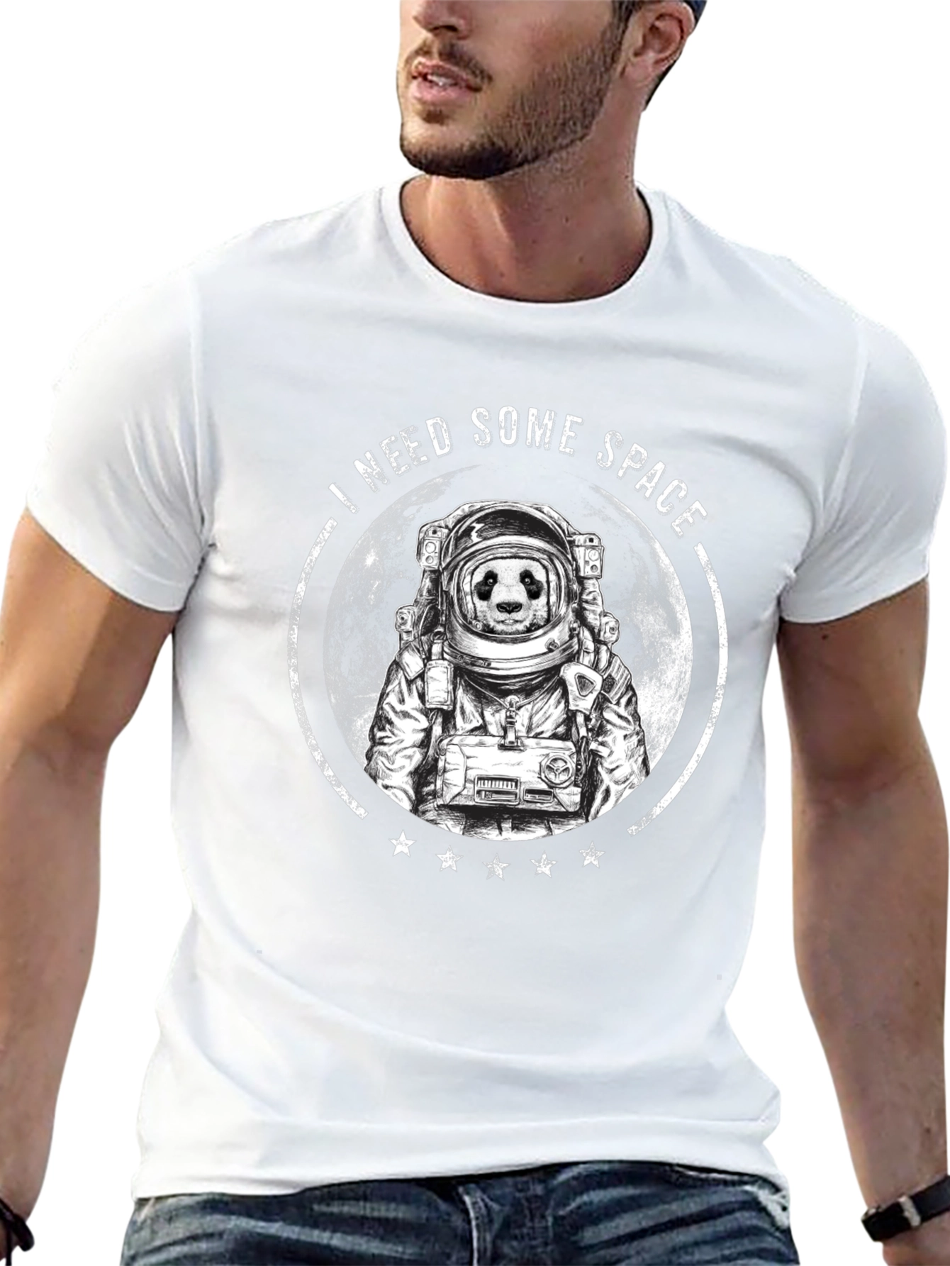 I Need Some Space Panda Astronaut Graphic Tee