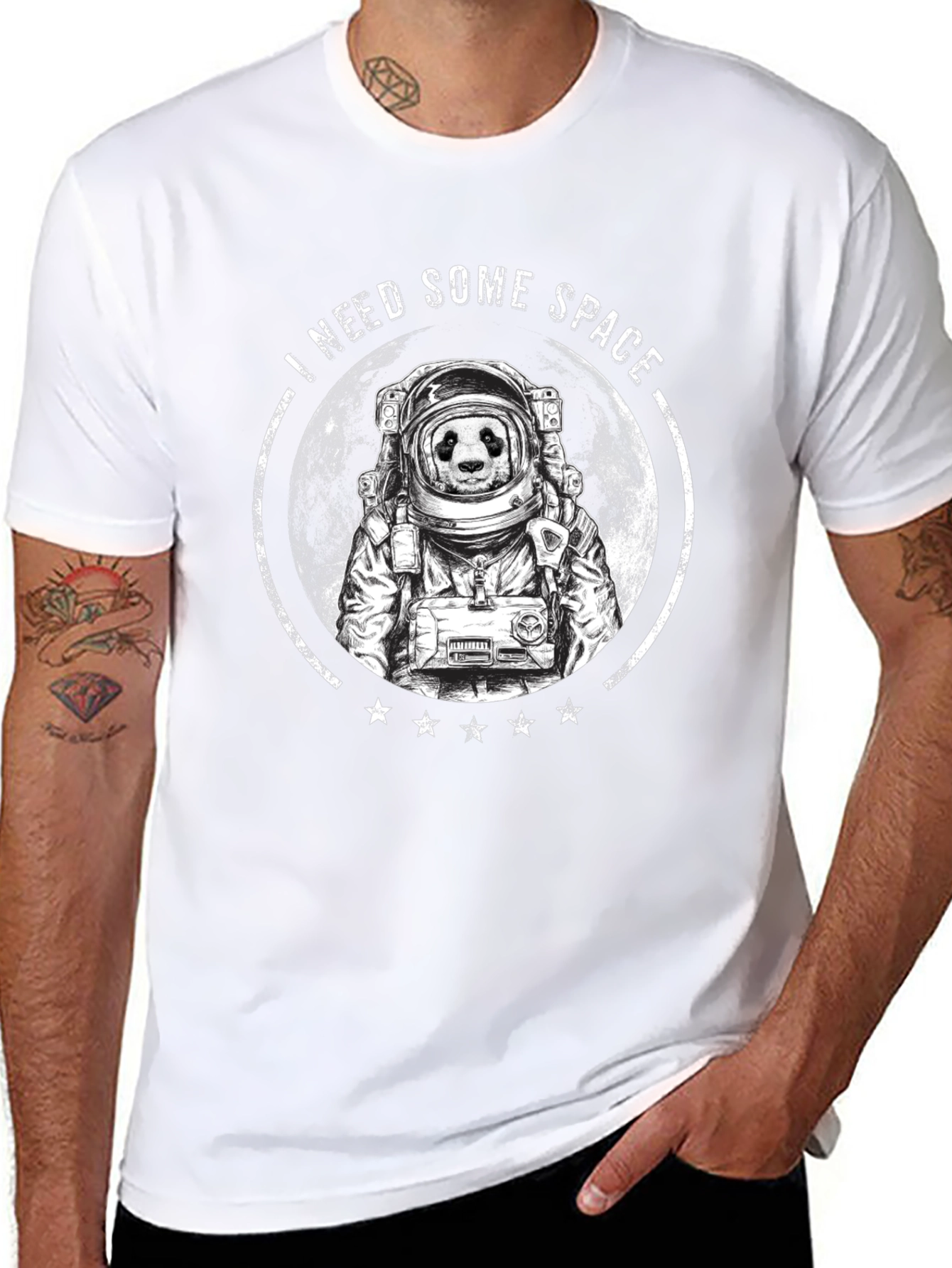 I Need Some Space Panda Astronaut Graphic Tee