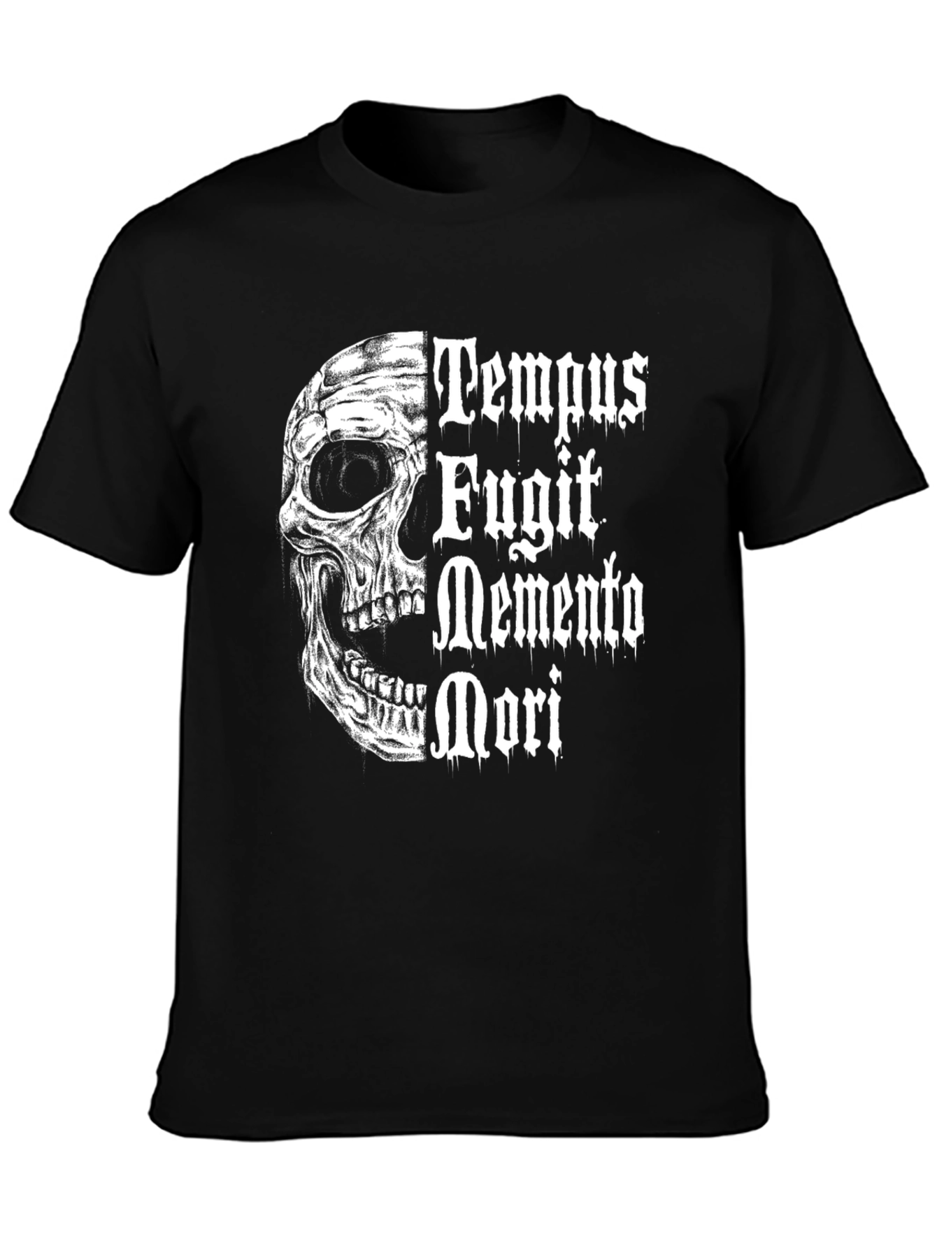 Memento Mori Skull Graphic T-Shirt