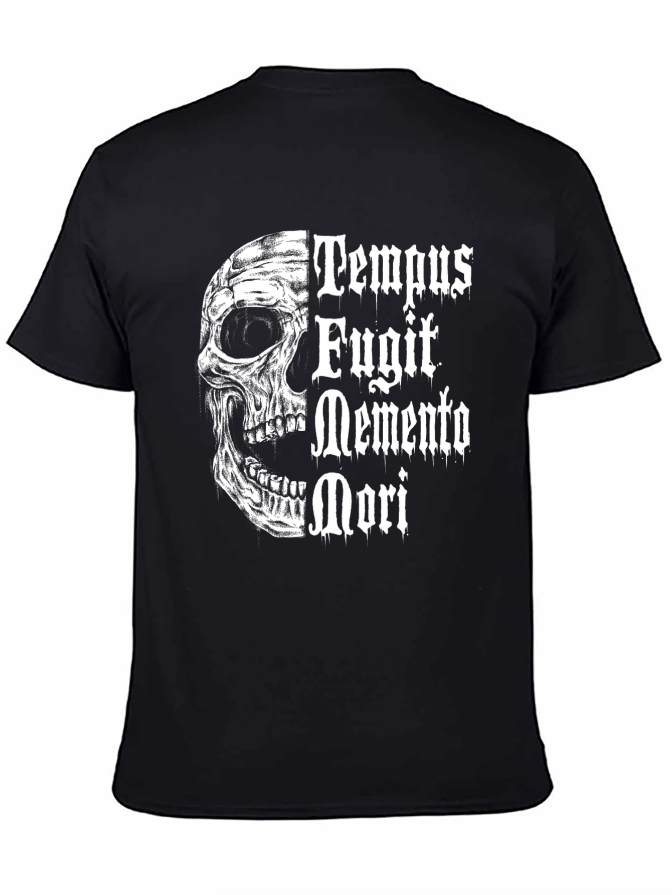 Memento Mori Skull Graphic T-Shirt
