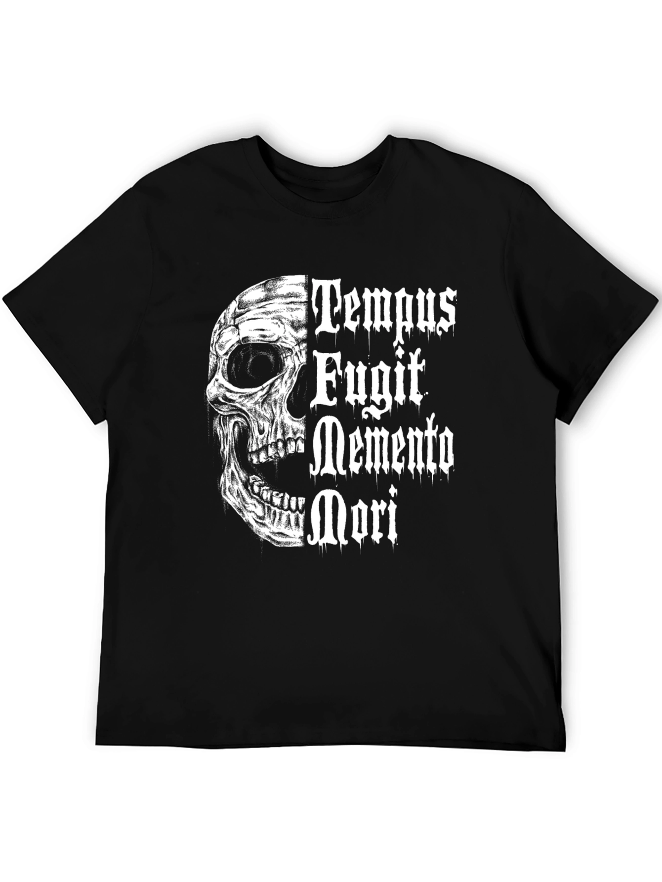 Memento Mori Skull Graphic T-Shirt