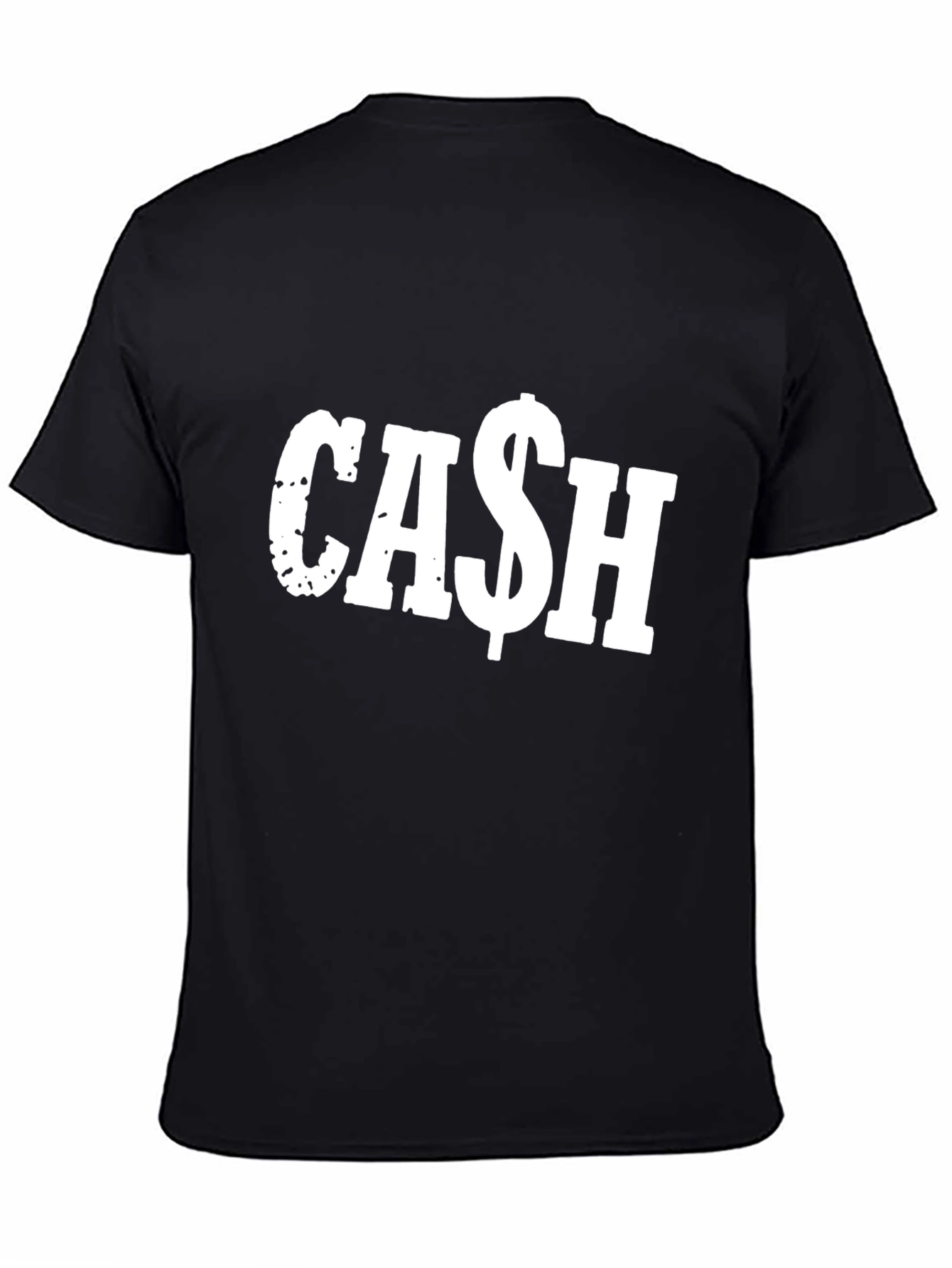 Cash Graphic Tee - Black Cotton Comfort