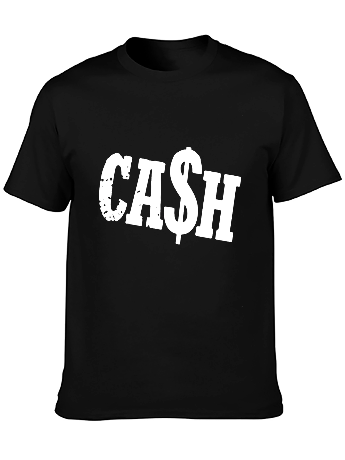 Cash Graphic Tee - Black Cotton Comfort