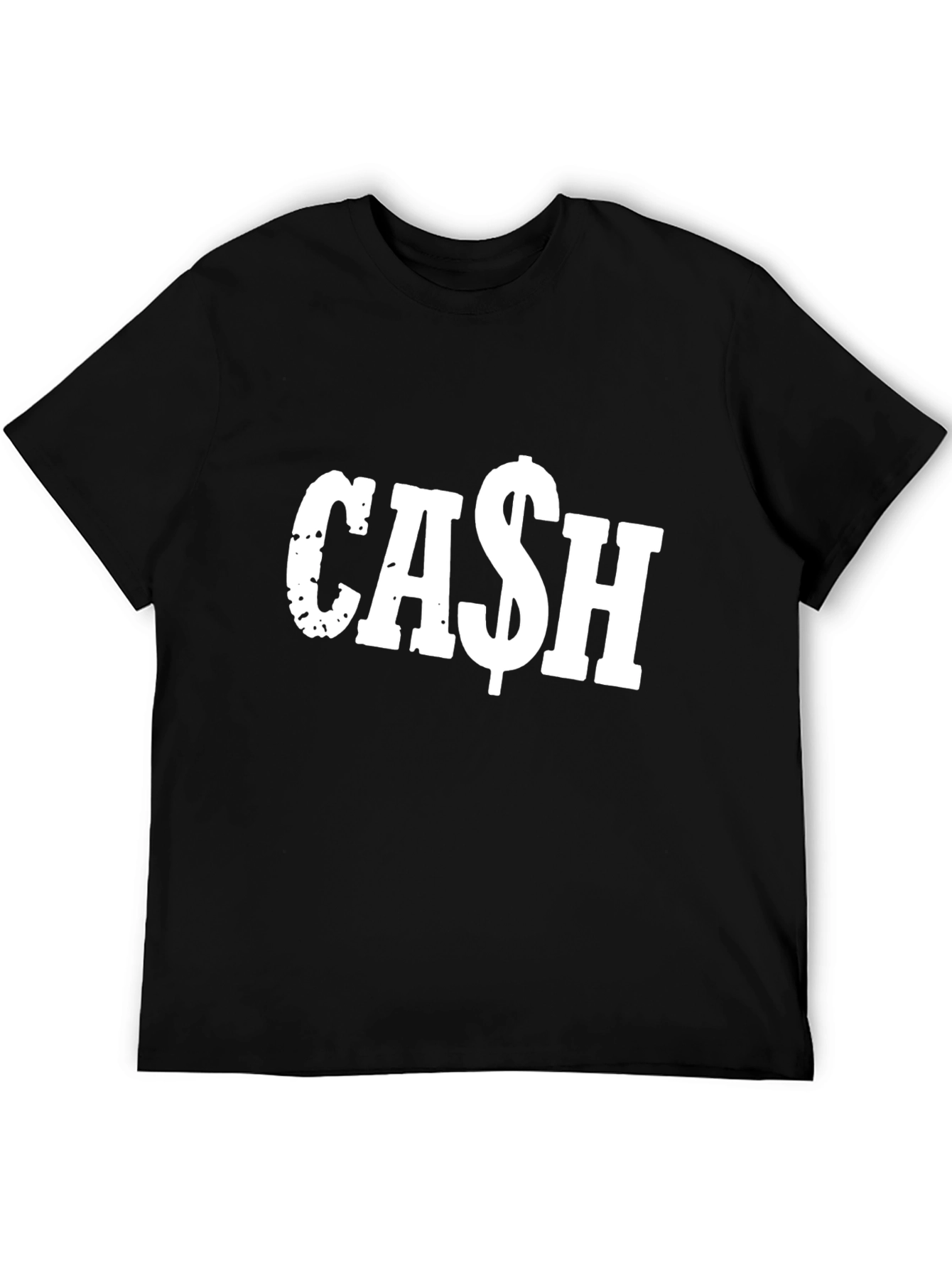 Cash Graphic Tee - Black Cotton Comfort
