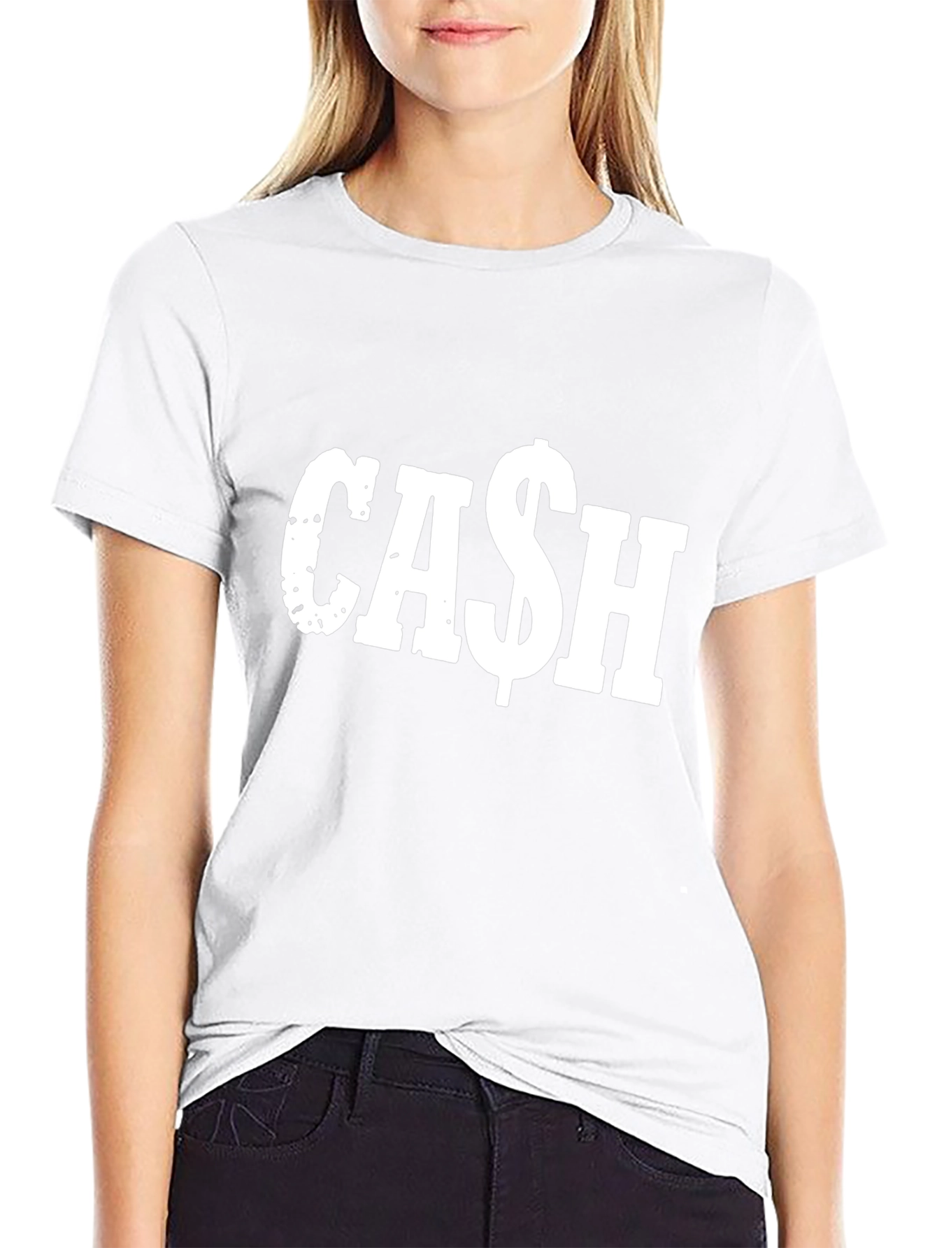 Cash Graphic Tee - Black Cotton Comfort