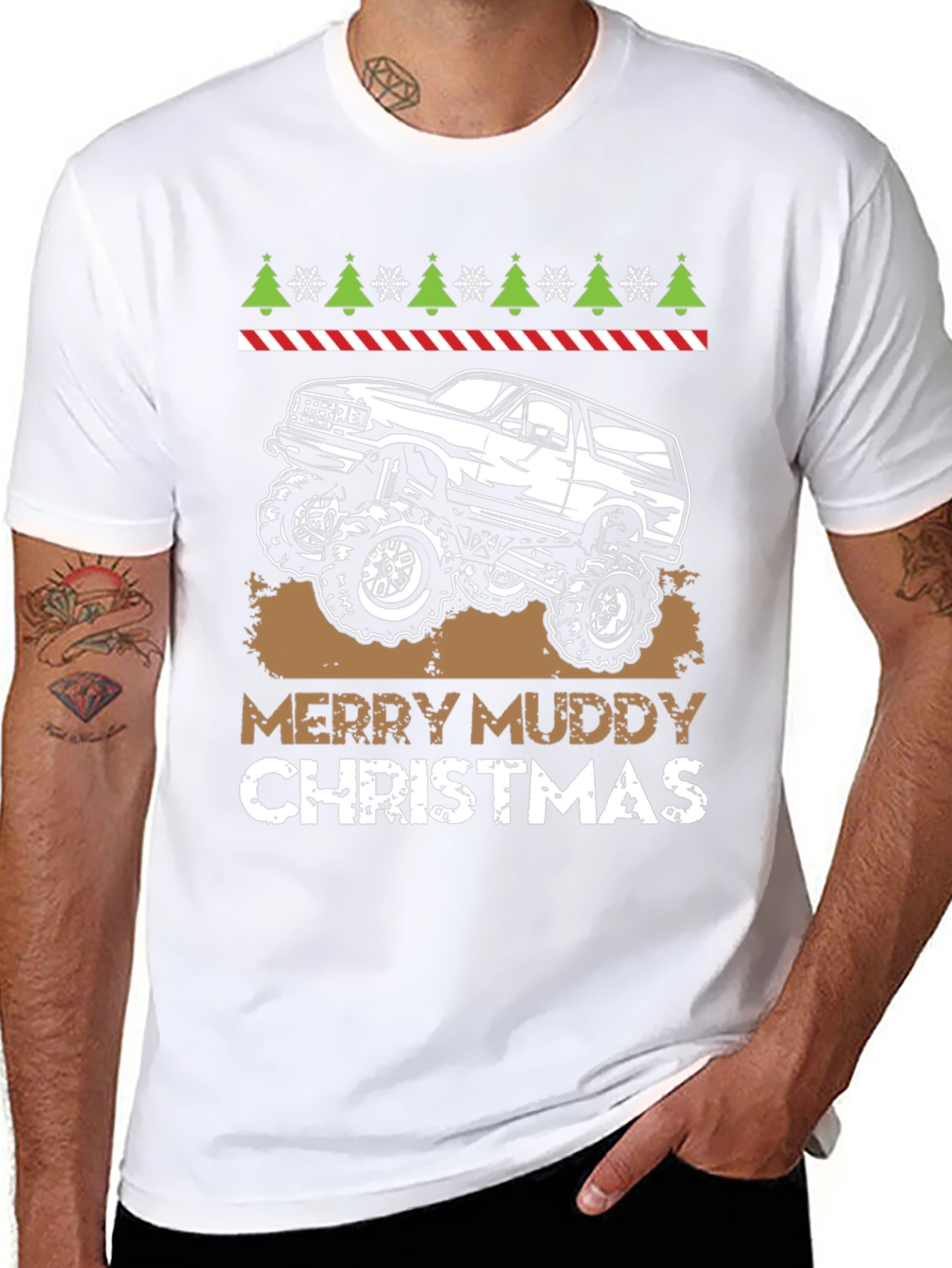 Merry Muddy Christmas T-Shirt - Off Road 4x4
