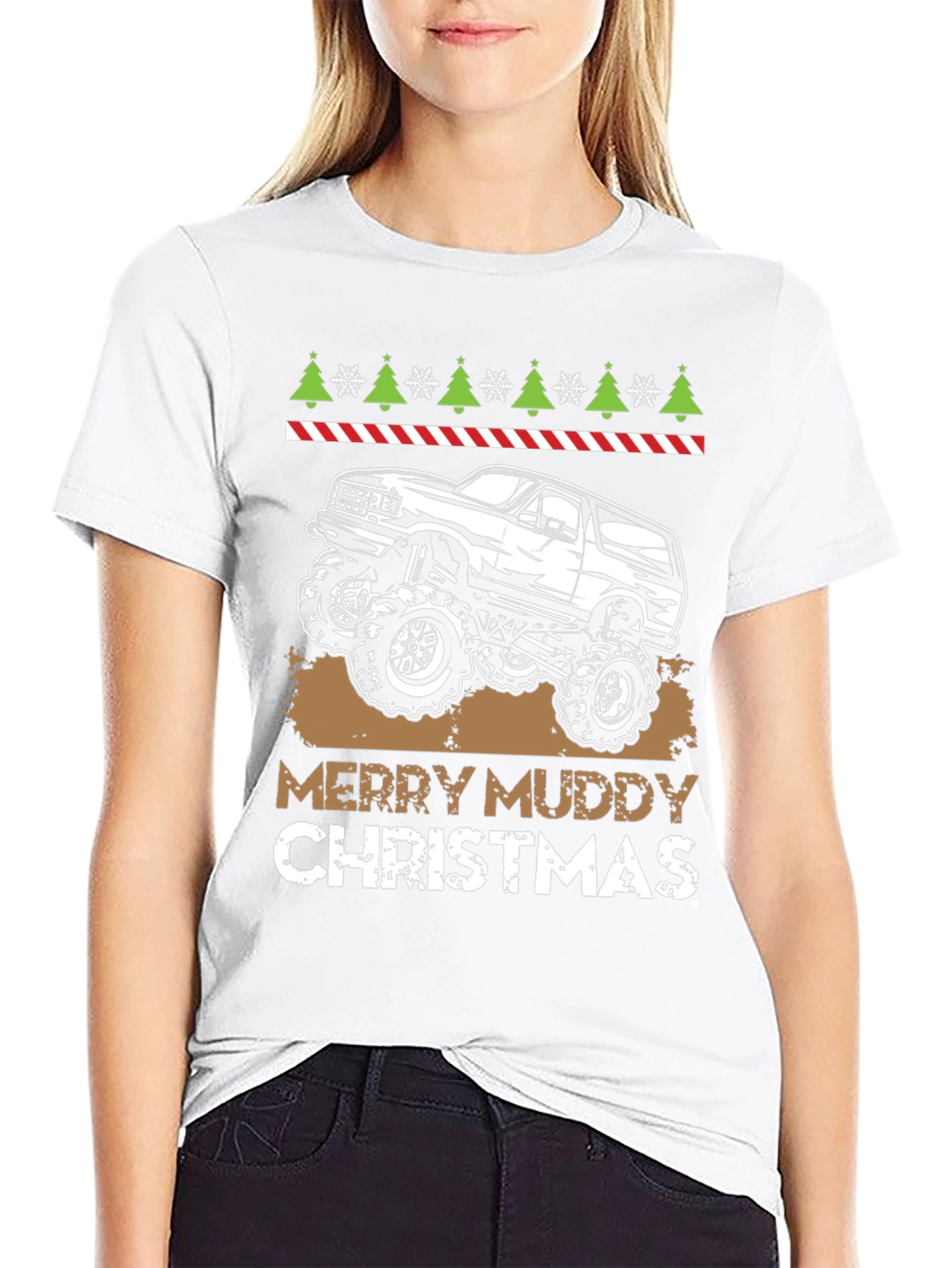 Merry Muddy Christmas T-Shirt - Off Road 4x4