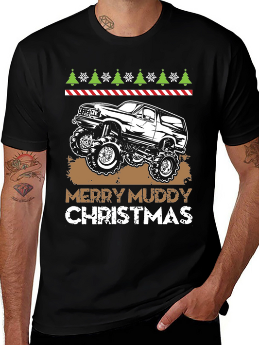 Merry Muddy Christmas T-Shirt - Off Road 4x4
