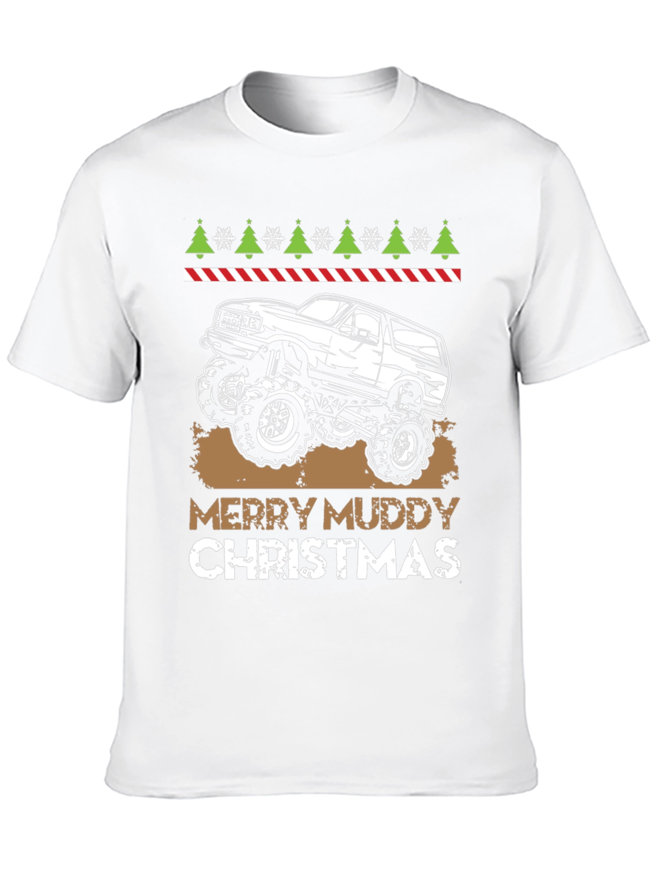 Merry Muddy Christmas T-Shirt - Off Road 4x4