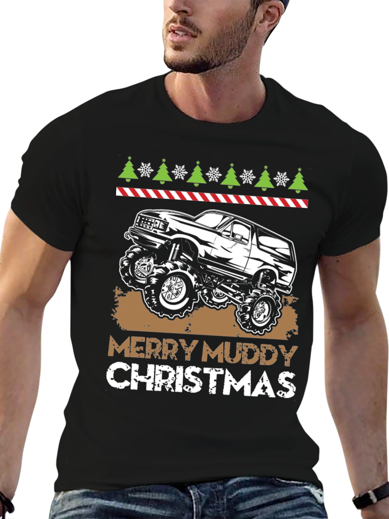 Merry Muddy Christmas T-Shirt - Off Road 4x4