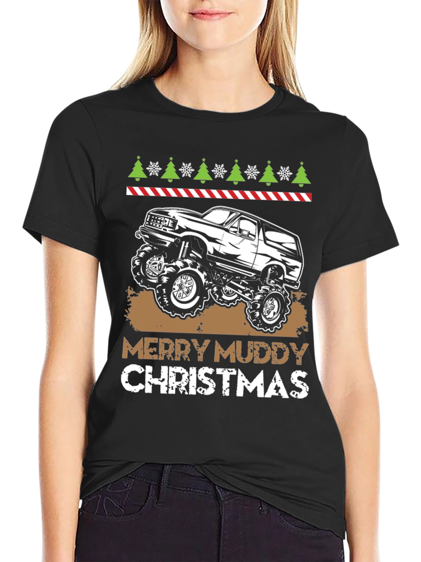 Merry Muddy Christmas T-Shirt - Off Road 4x4