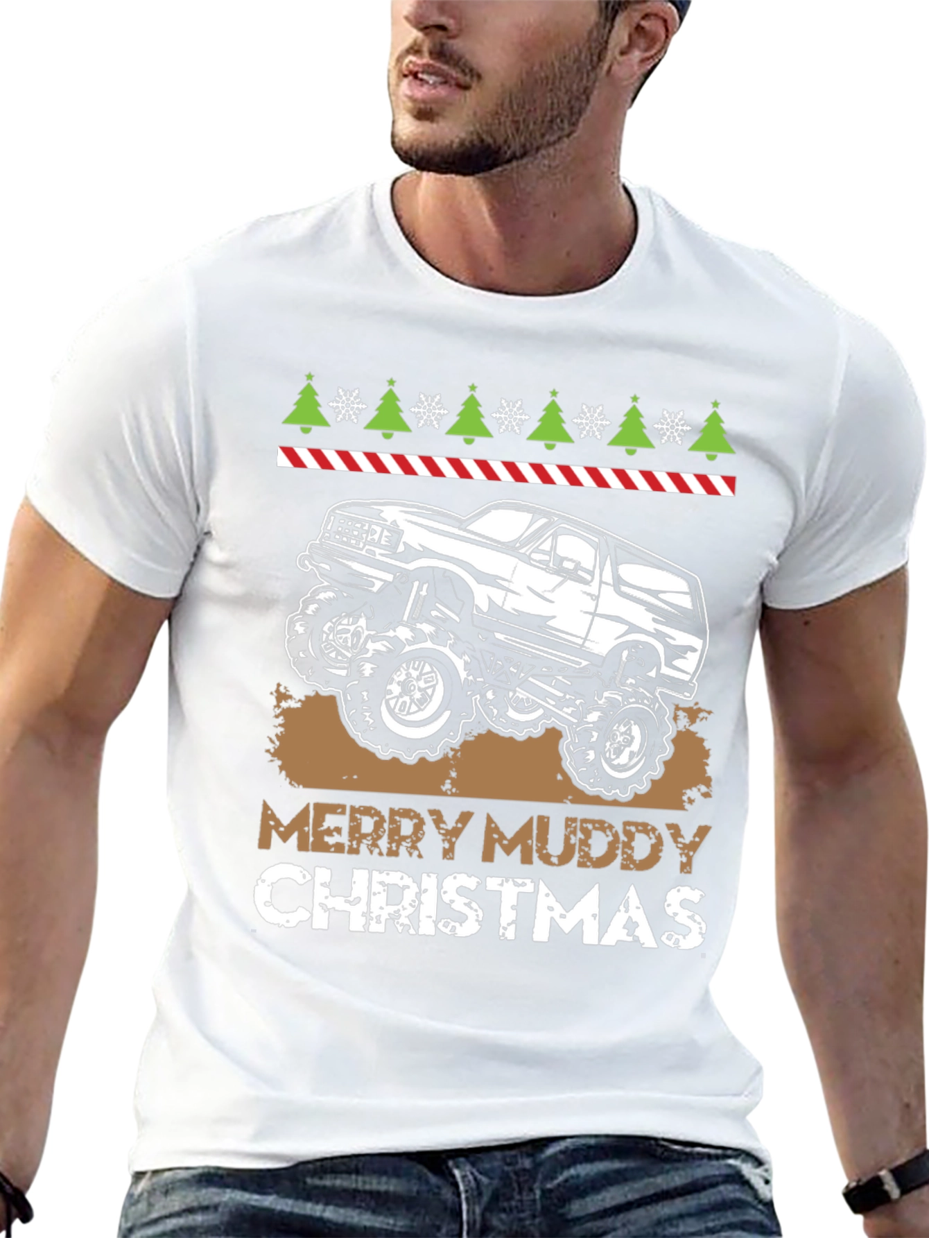 Merry Muddy Christmas T-Shirt - Off Road 4x4