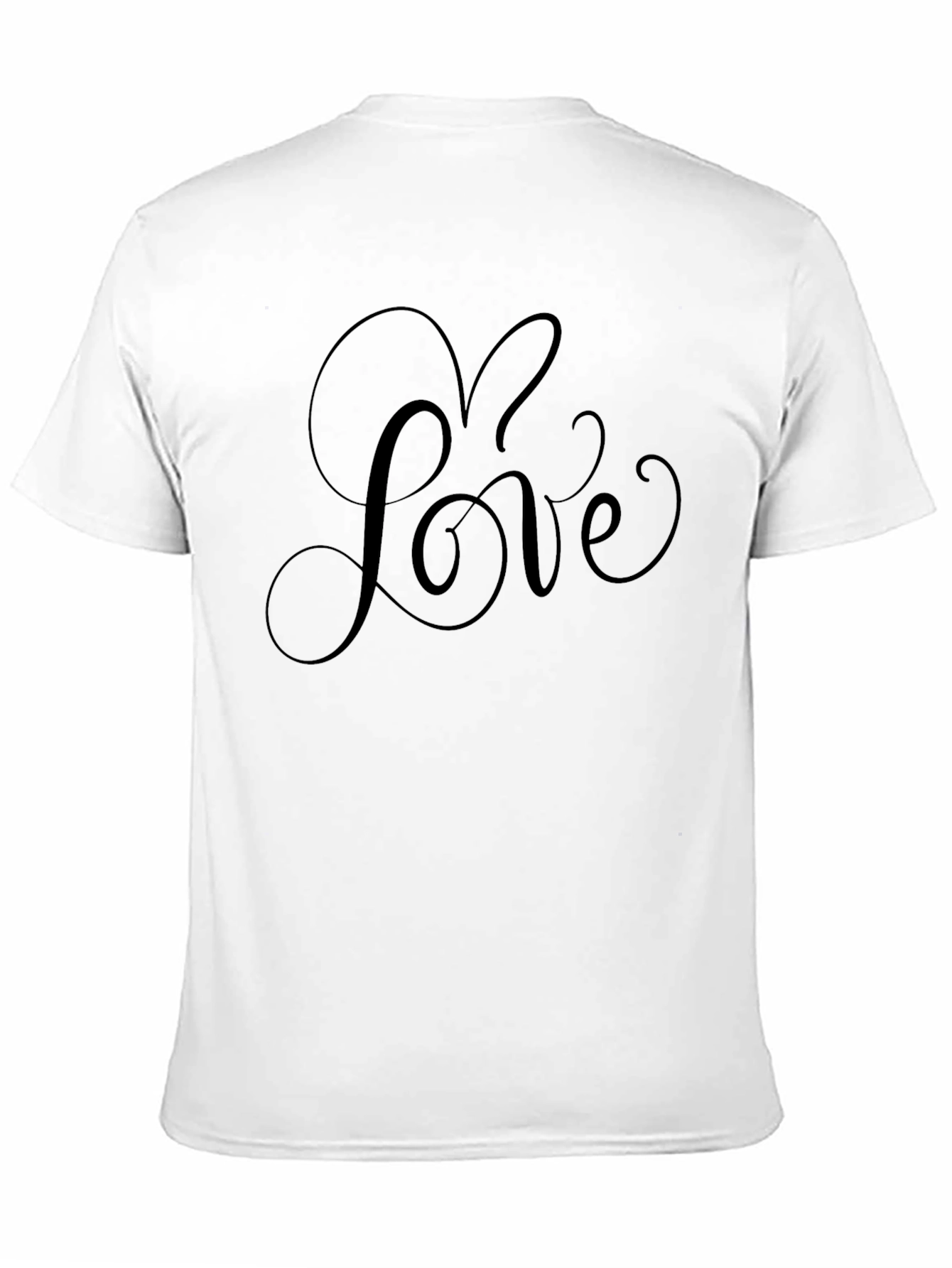 Love Script Black T-Shirt