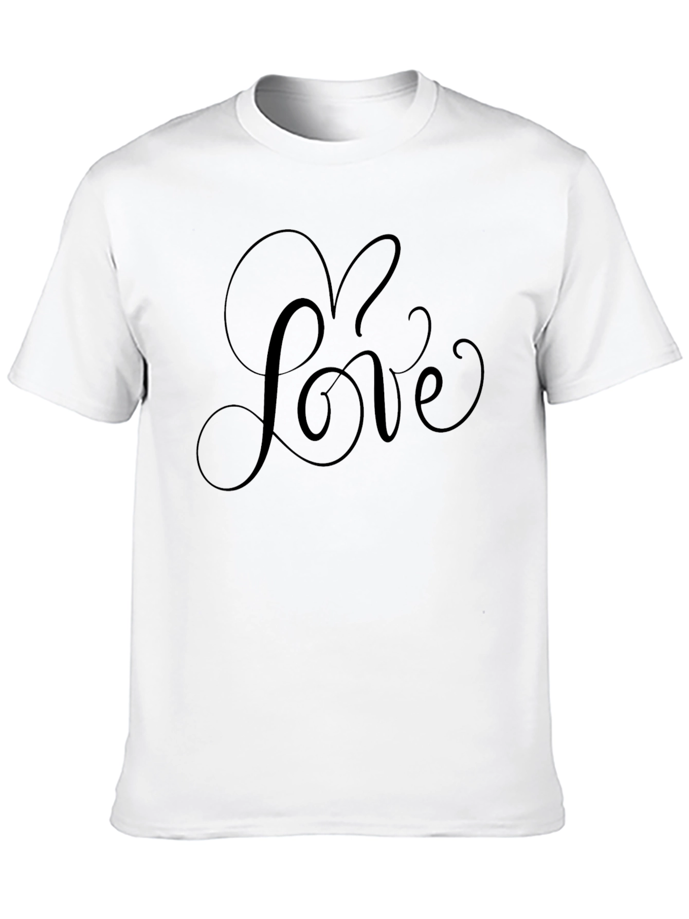 Love Script Black T-Shirt