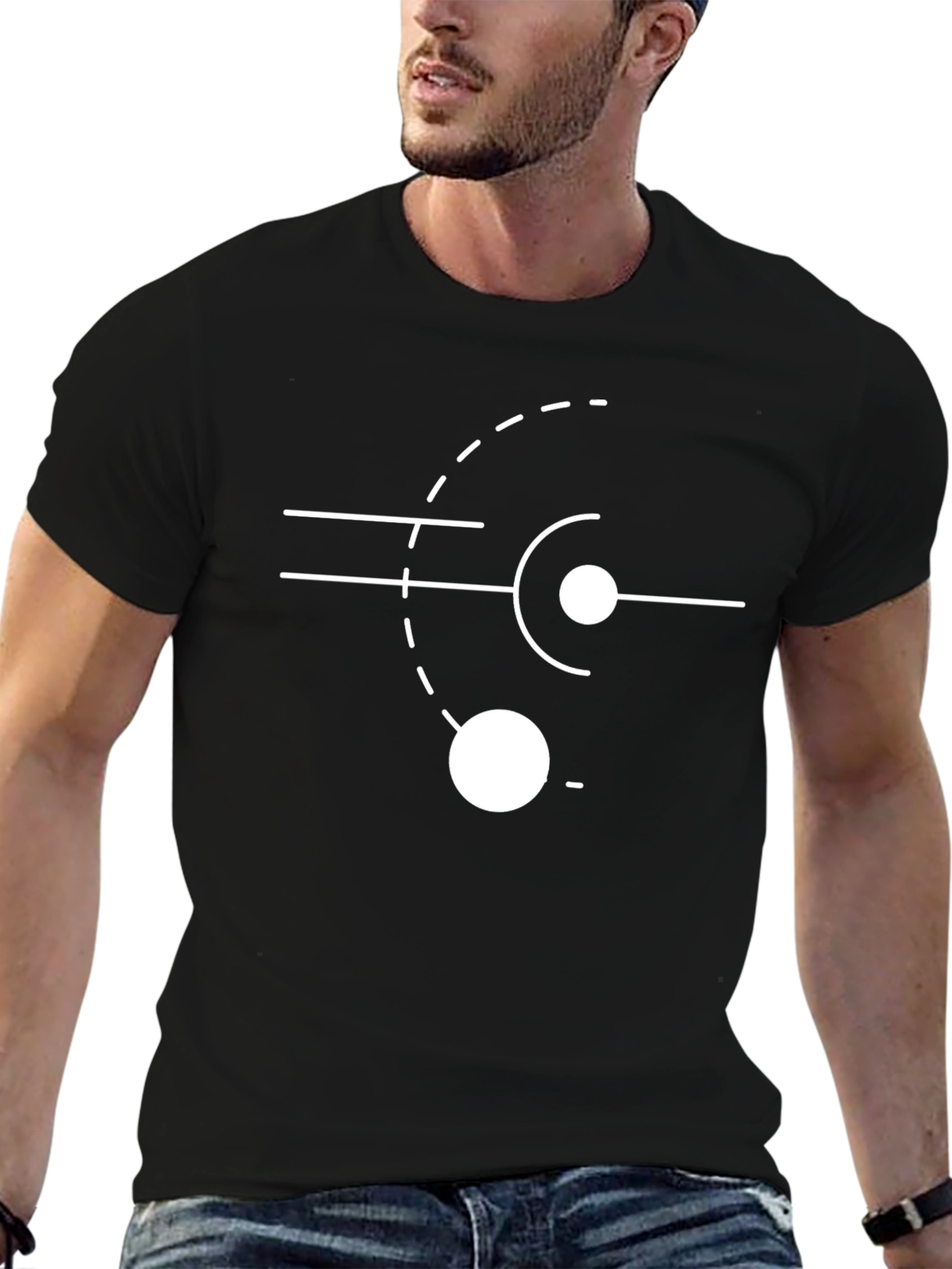 Abstract Symbol Black T-Shirt