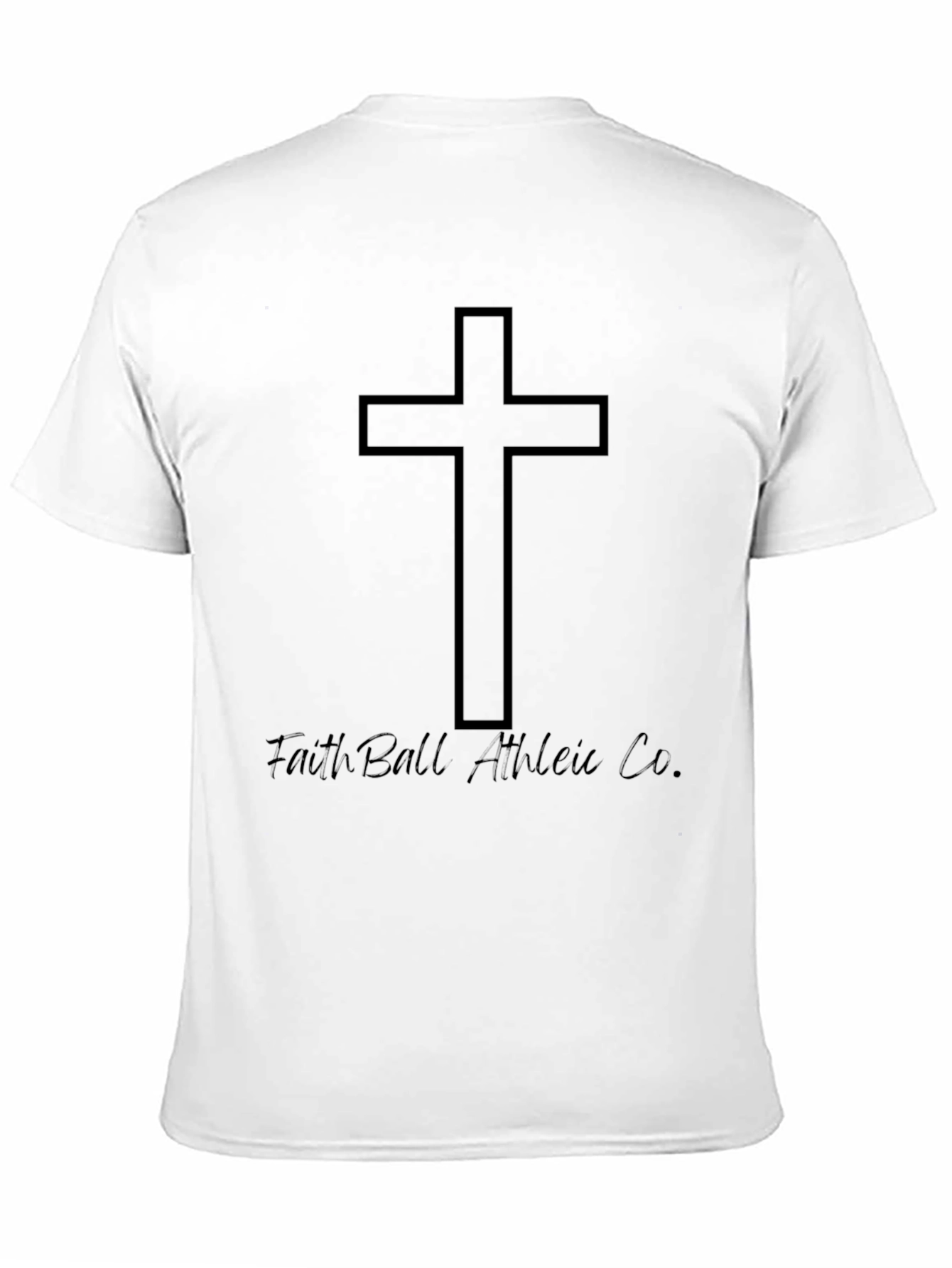 Faithful Athletic Cross T-Shirt - Black
