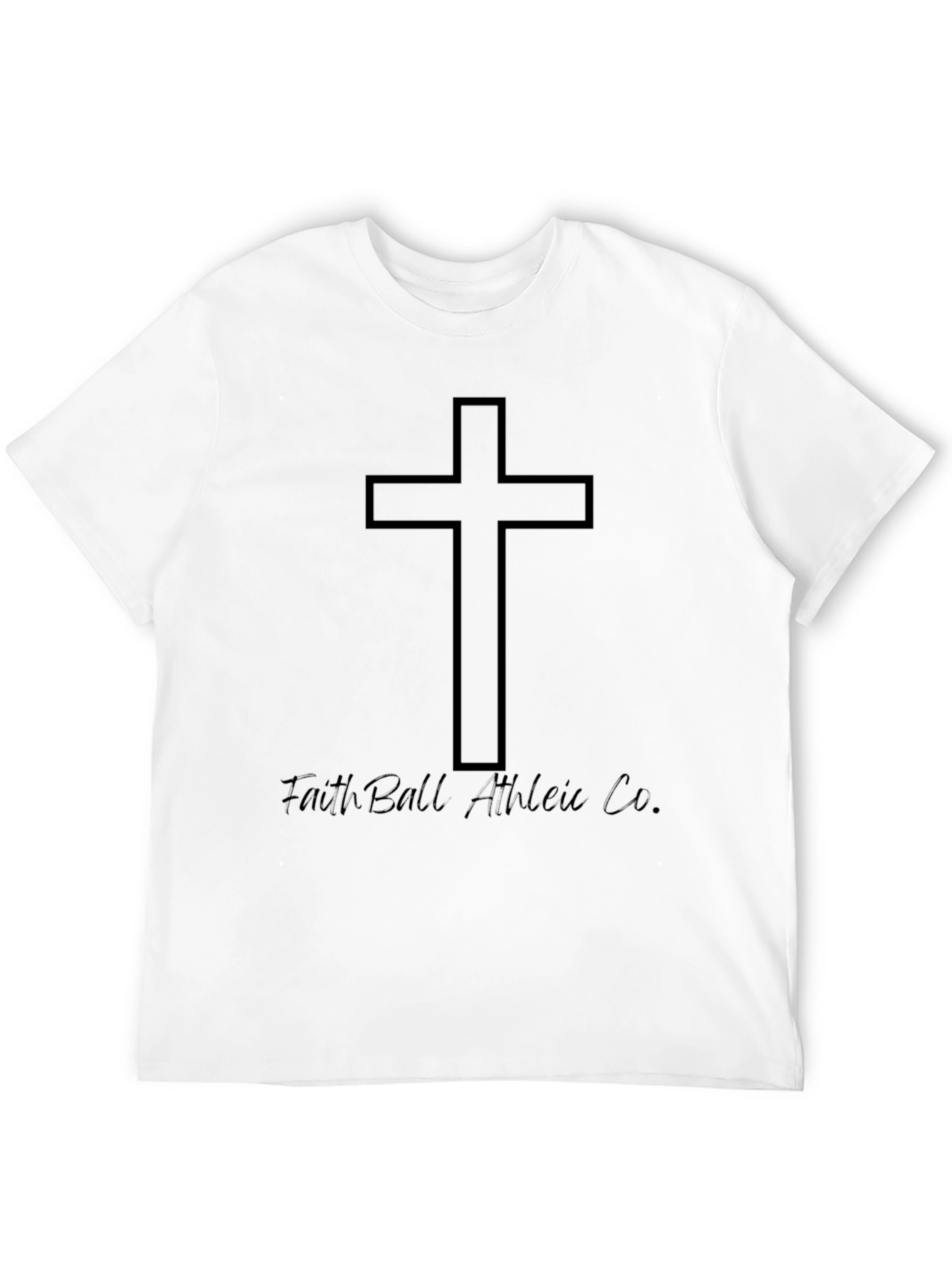 Faithful Athletic Cross T-Shirt - Black