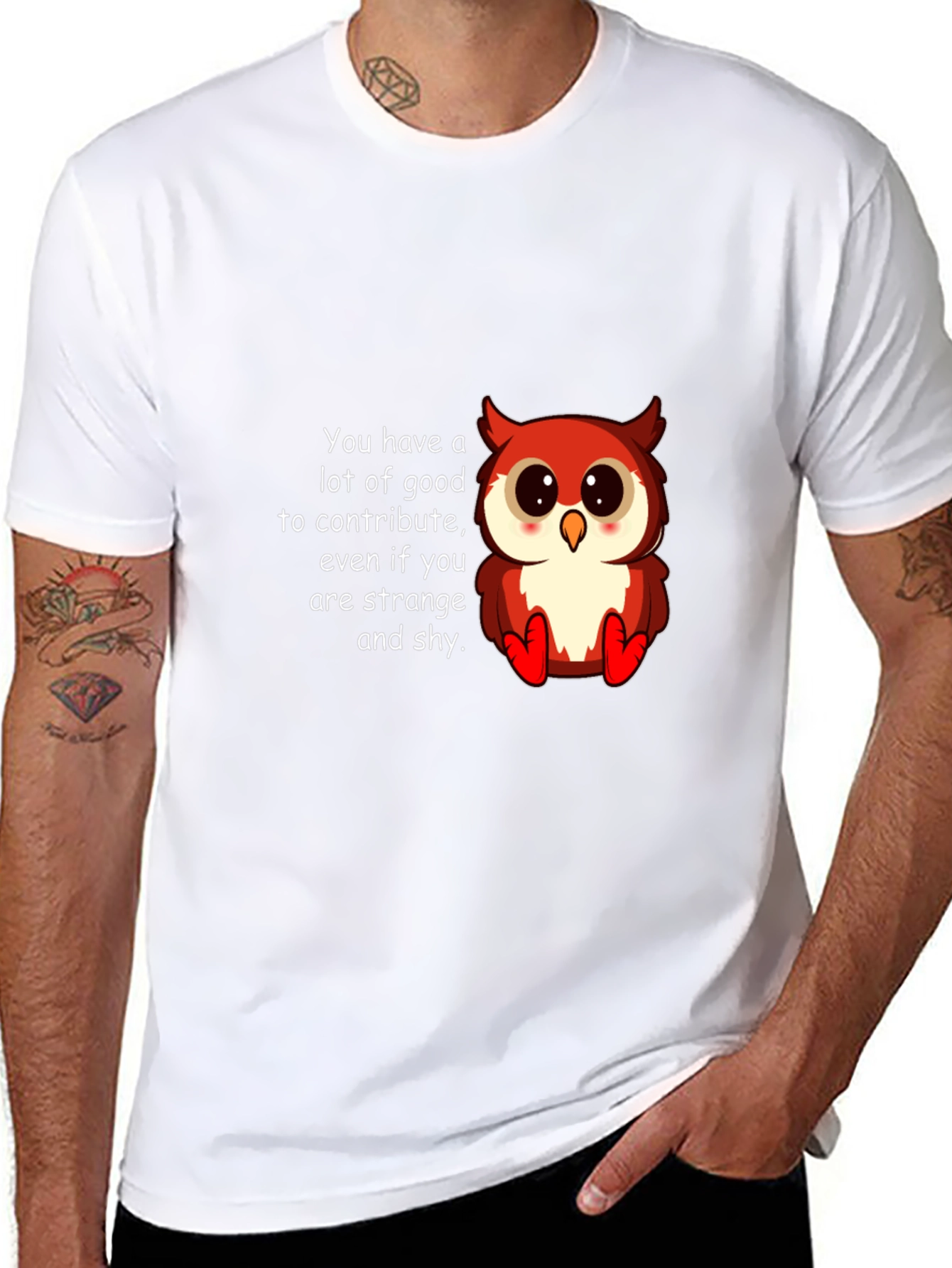 Cute Owl T-Shirt: You Have a Lot to Contribute