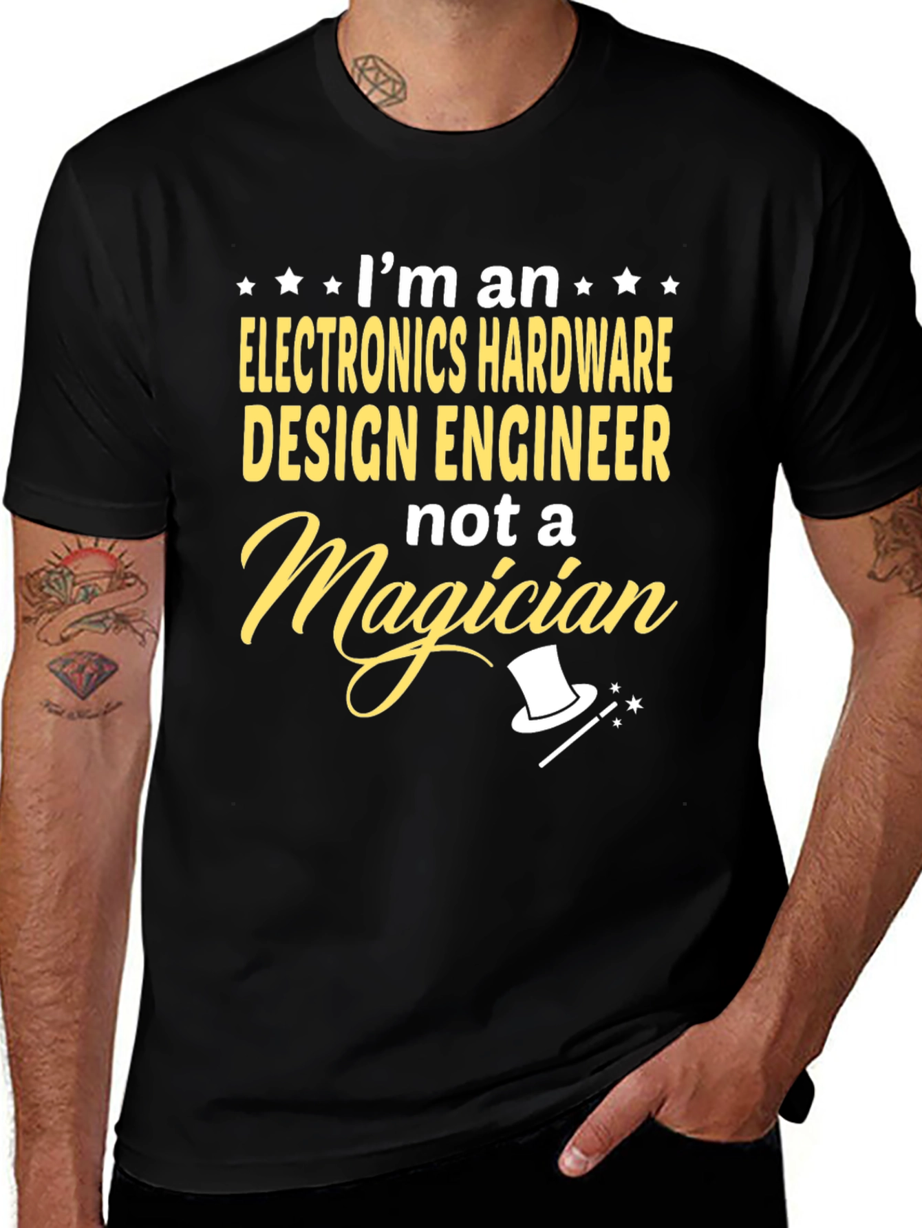 Electronics Hardware Engineer T-Shirt - Funny Magician Tee