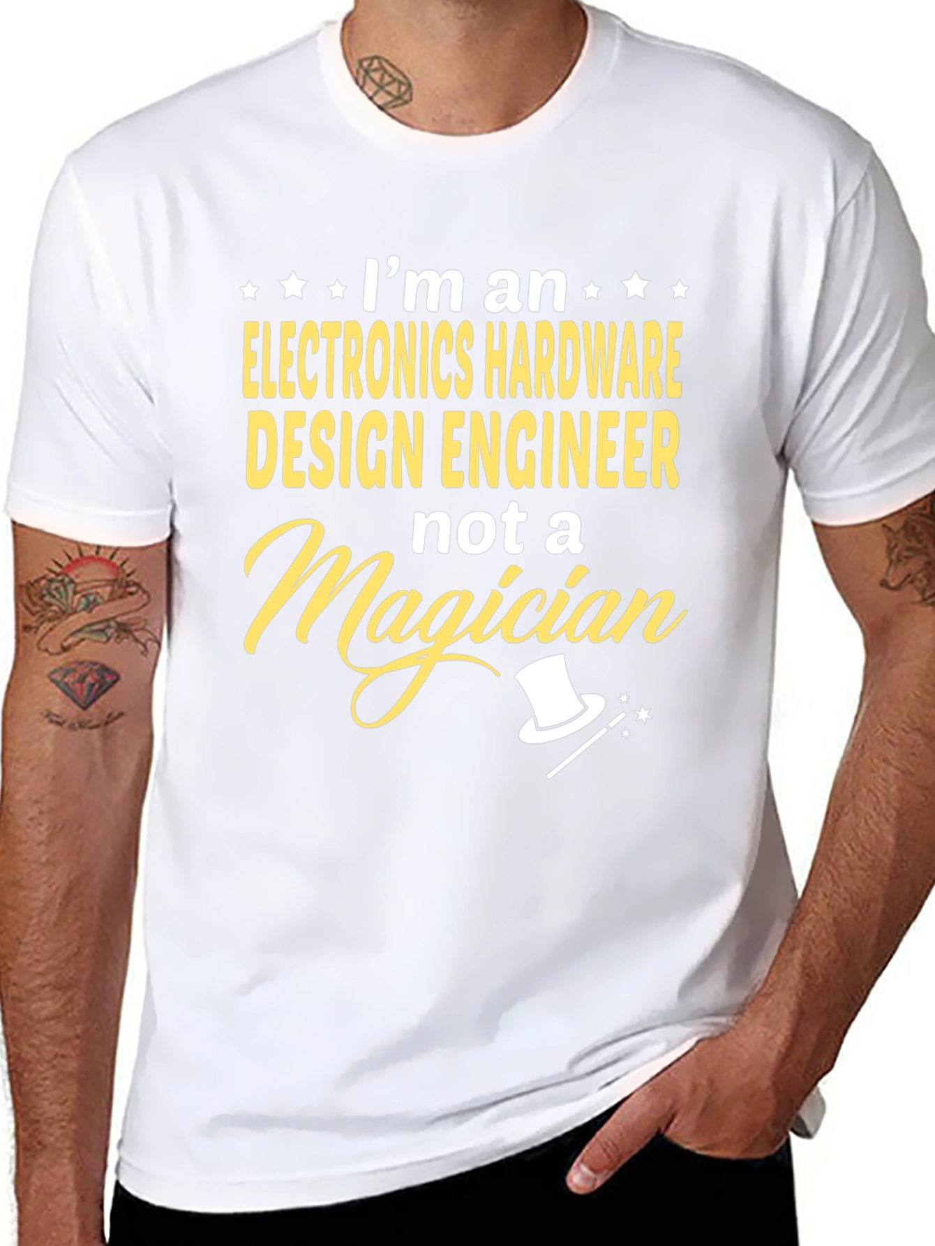 Electronics Hardware Engineer T-Shirt - Funny Magician Tee