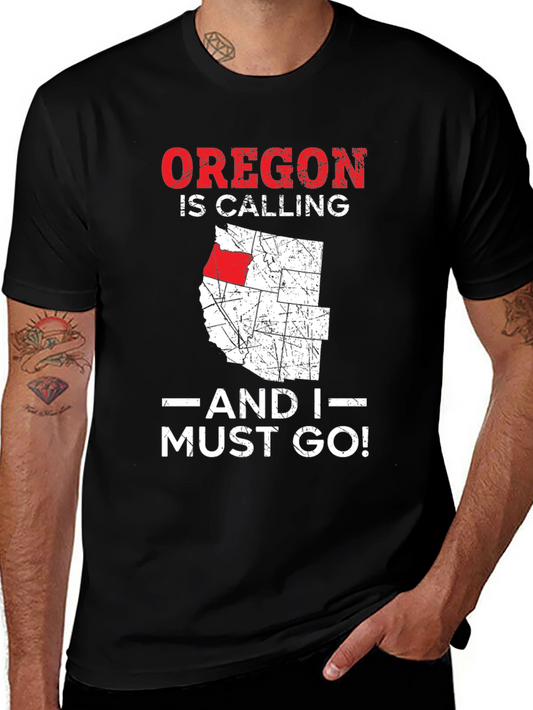Oregon Calling T-Shirt State Pride Travel Tee