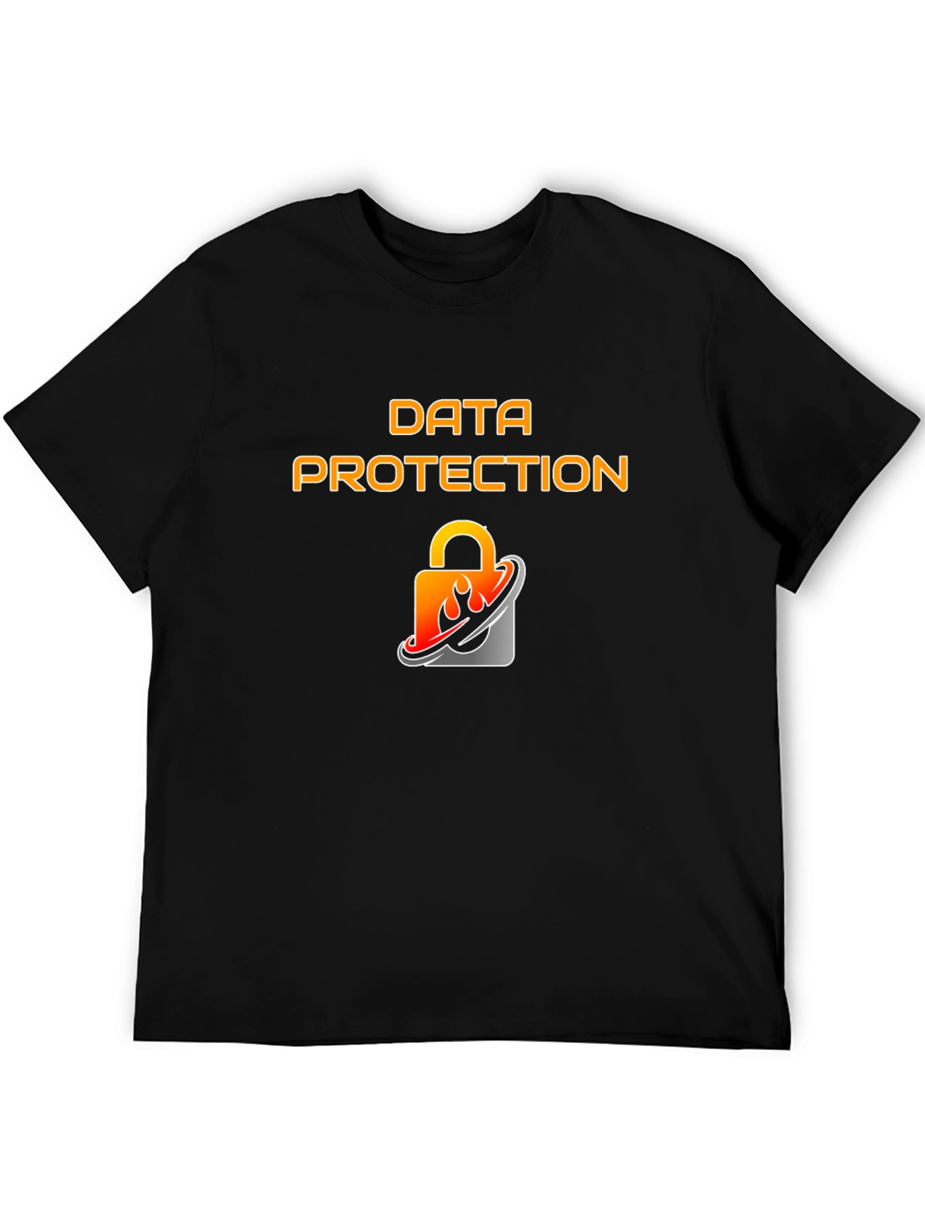 Data Protection Graphic Black T-Shirt
