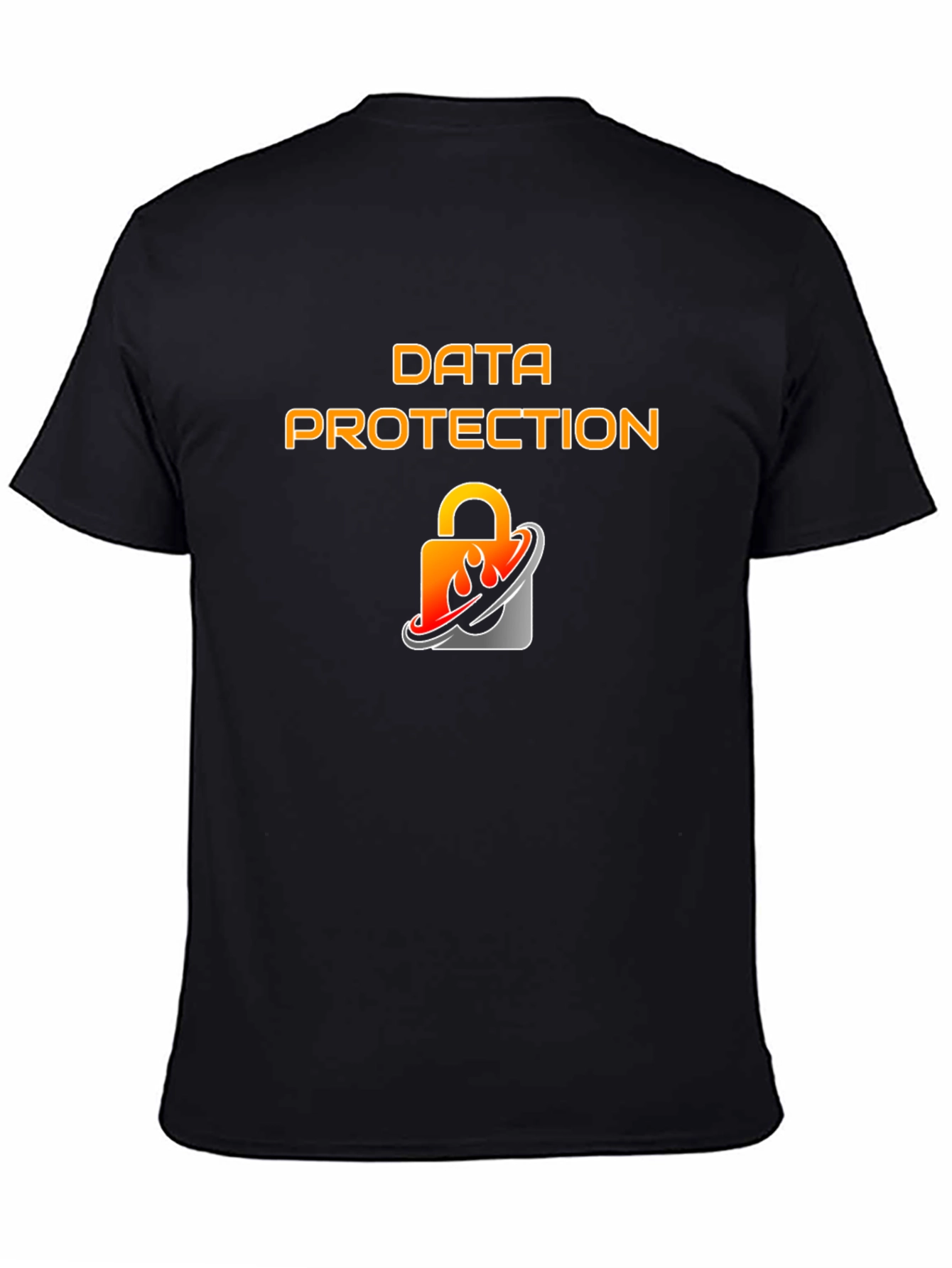 Data Protection Graphic Black T-Shirt