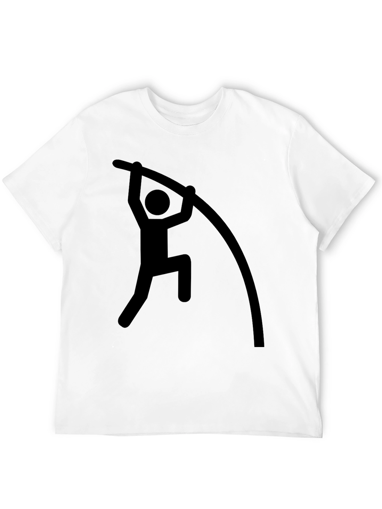 Black Pole Vaulting Graphic Tee