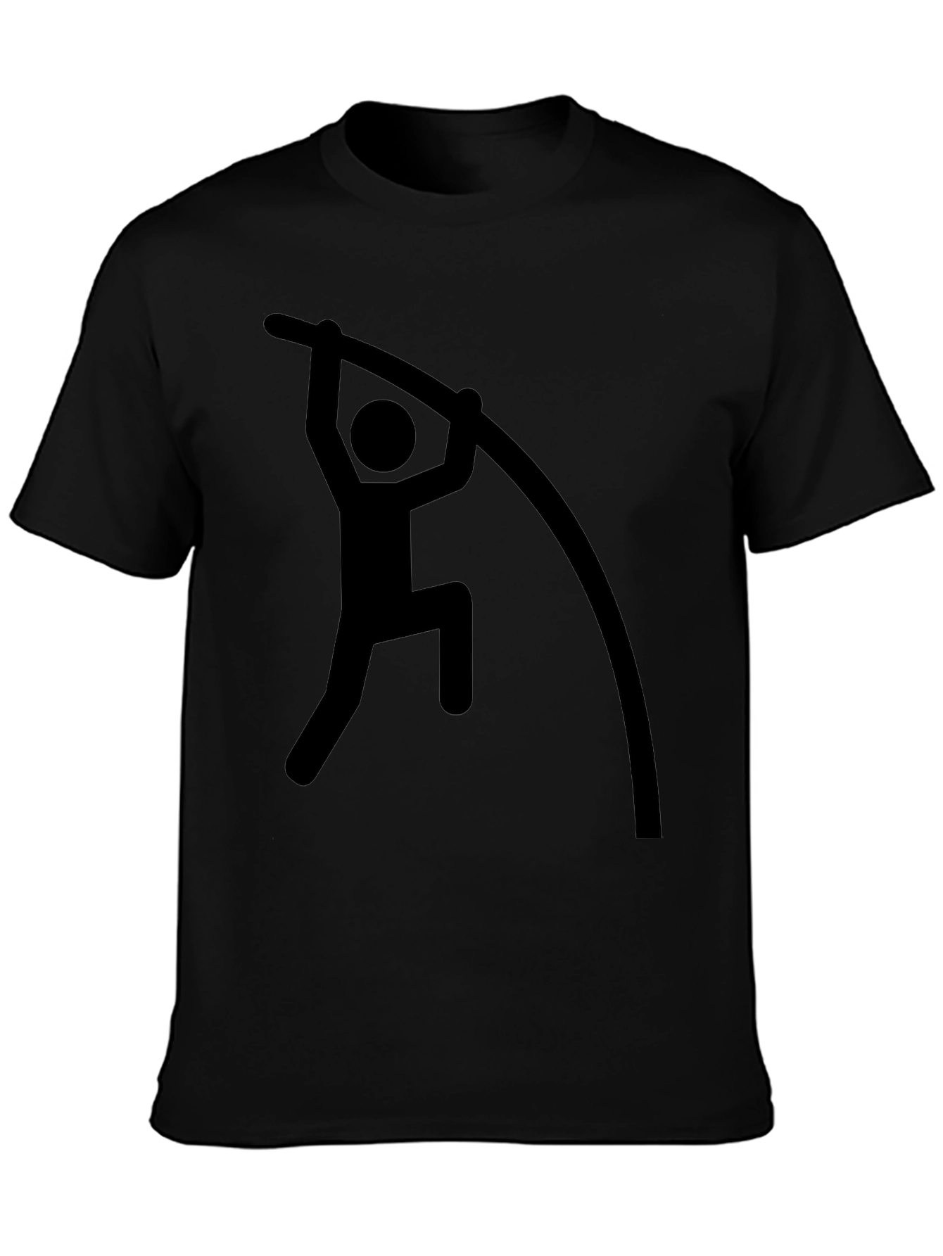 Black Pole Vaulting Graphic Tee