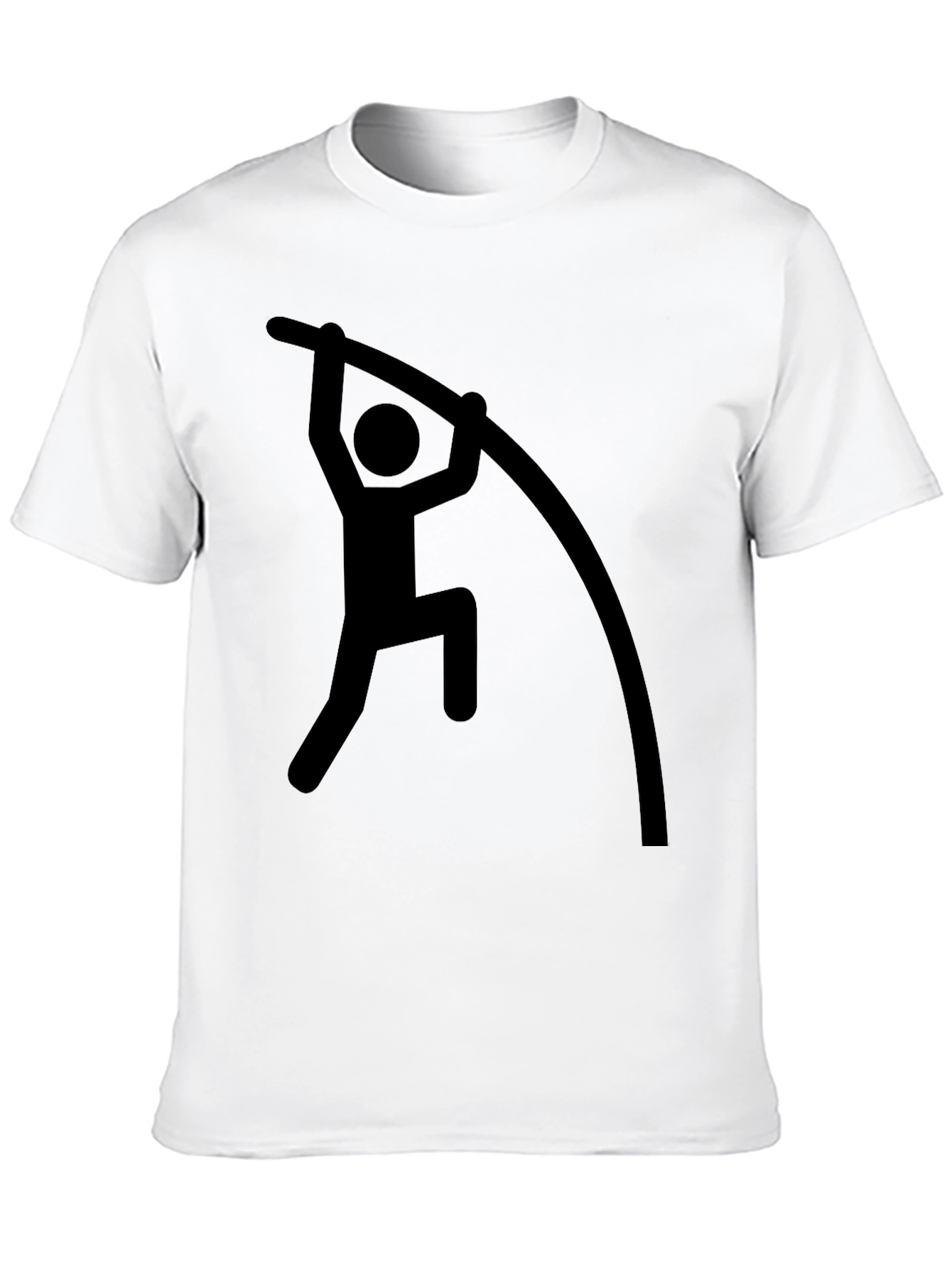 Black Pole Vaulting Graphic Tee