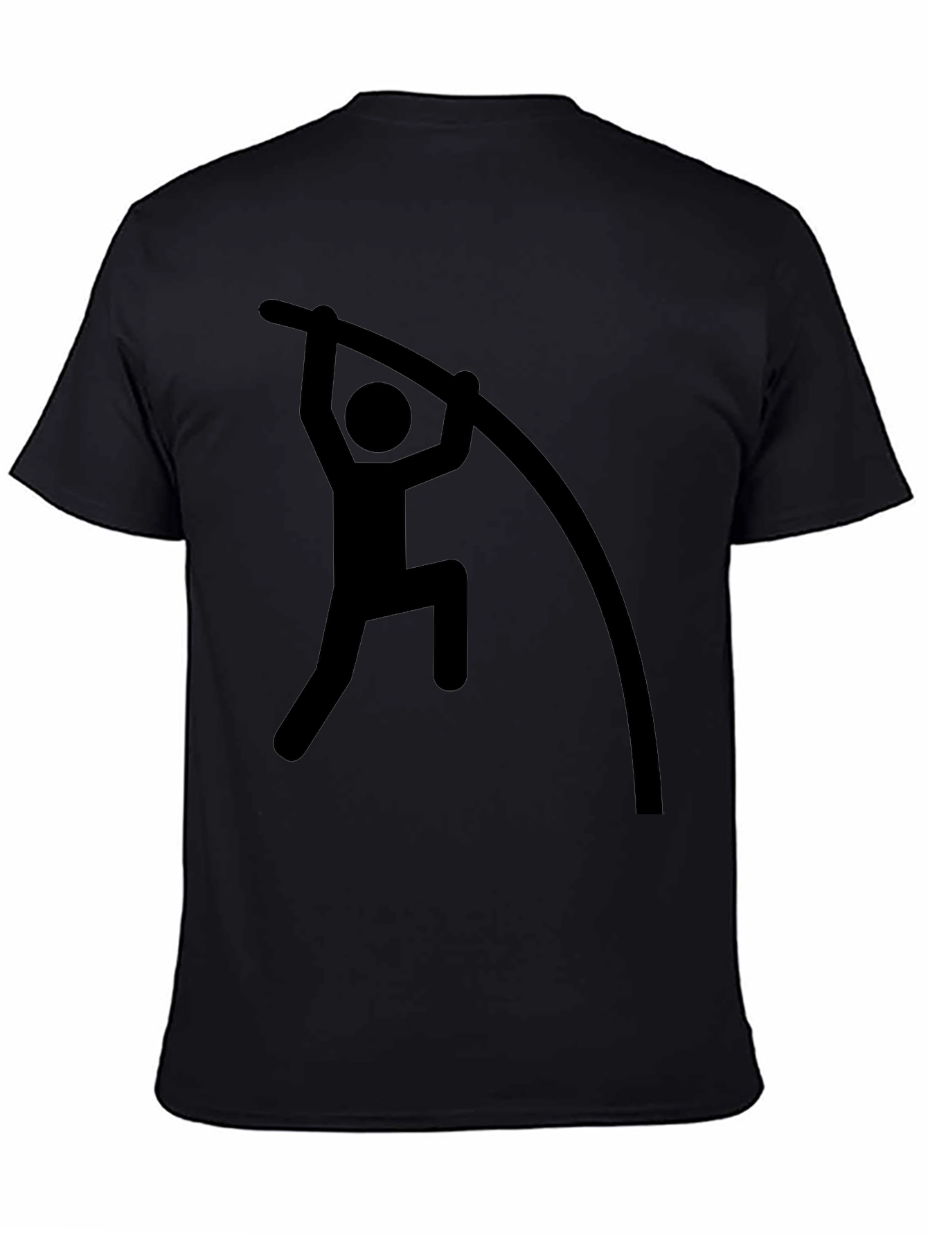 Black Pole Vaulting Graphic Tee