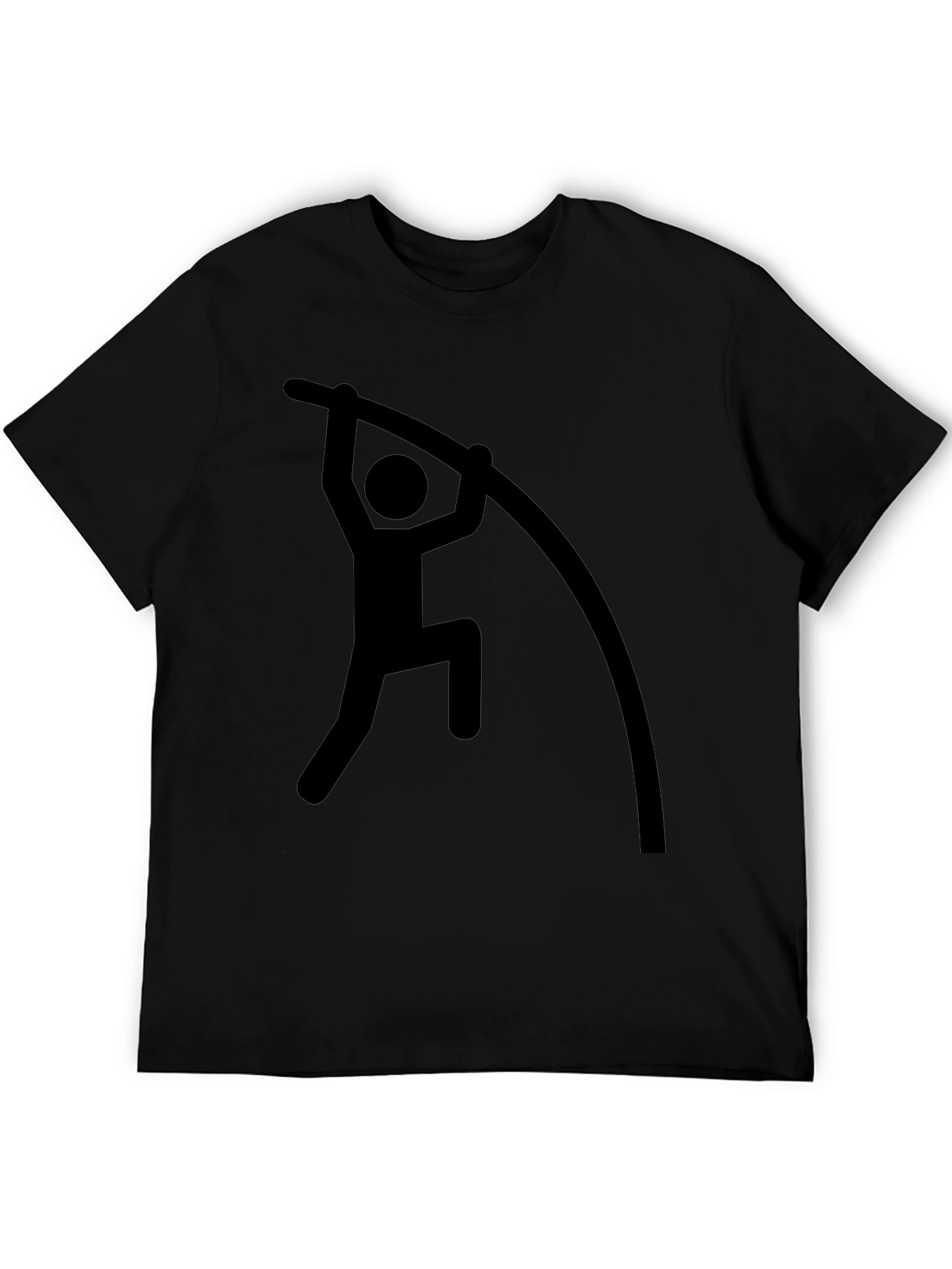 Black Pole Vaulting Graphic Tee