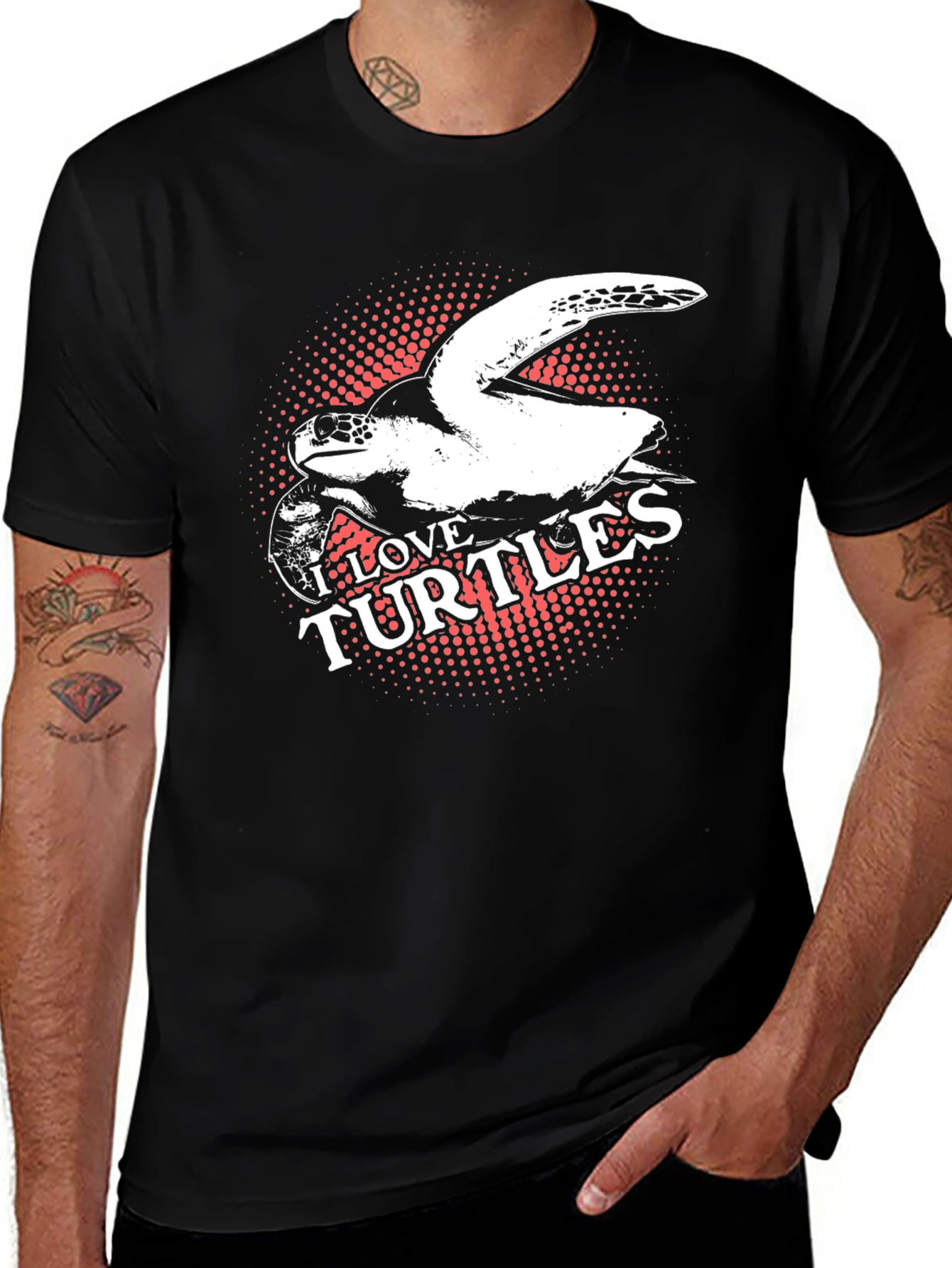 I Love Turtles Graphic Tee