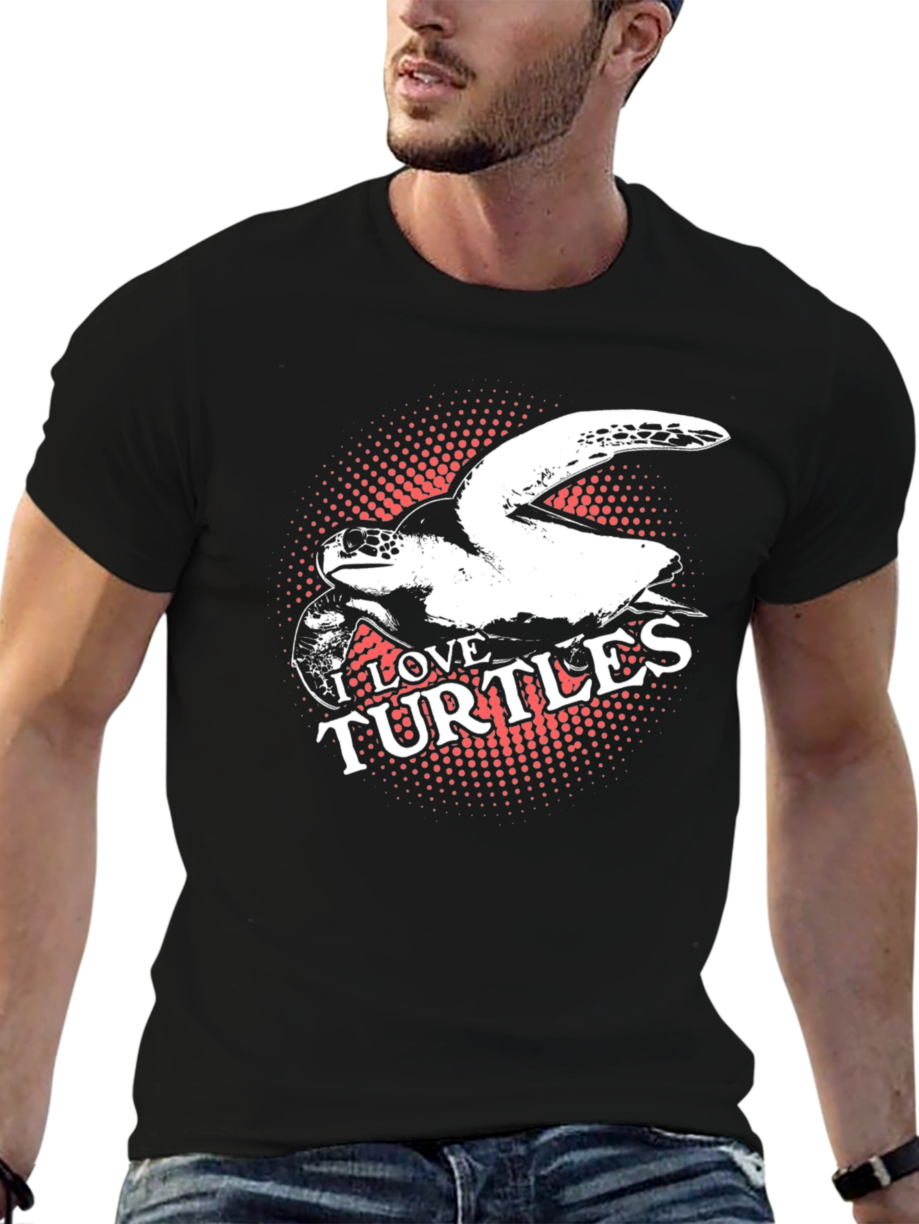 I Love Turtles Graphic Tee