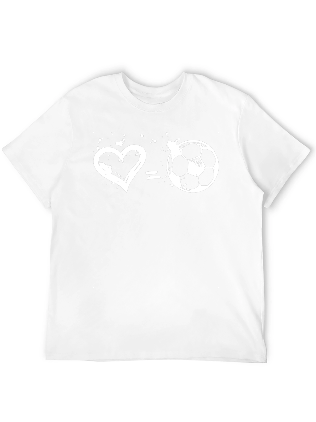 Love Soccer T-Shirt: Heart Equals Football Tee