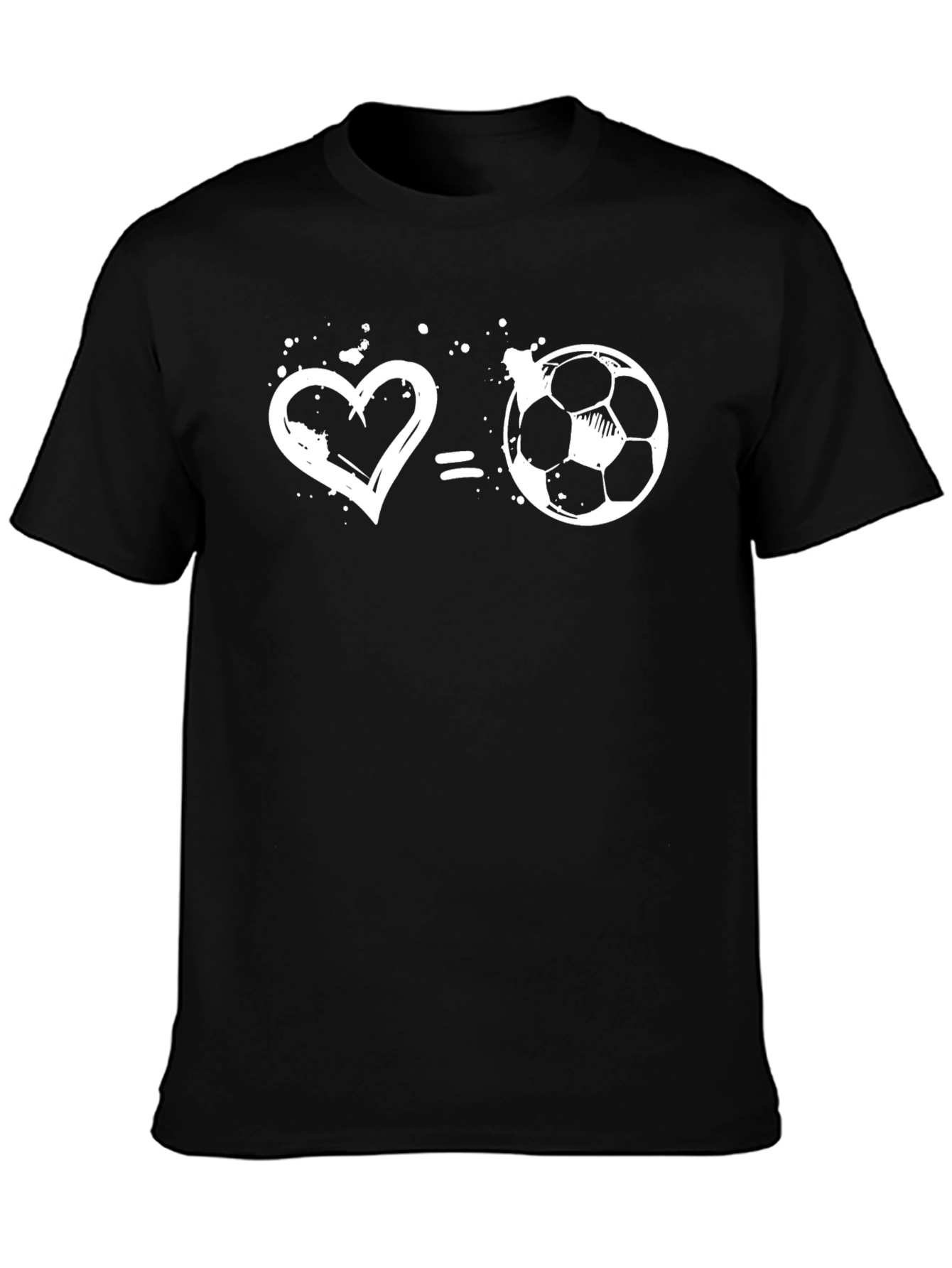 Love Soccer T-Shirt: Heart Equals Football Tee