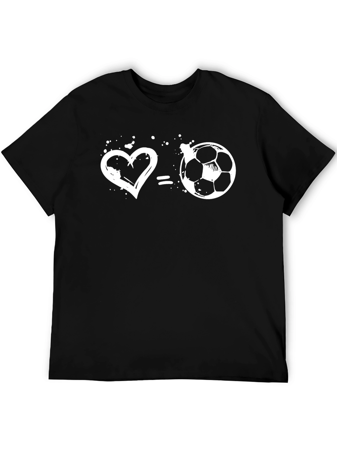 Love Soccer T-Shirt: Heart Equals Football Tee