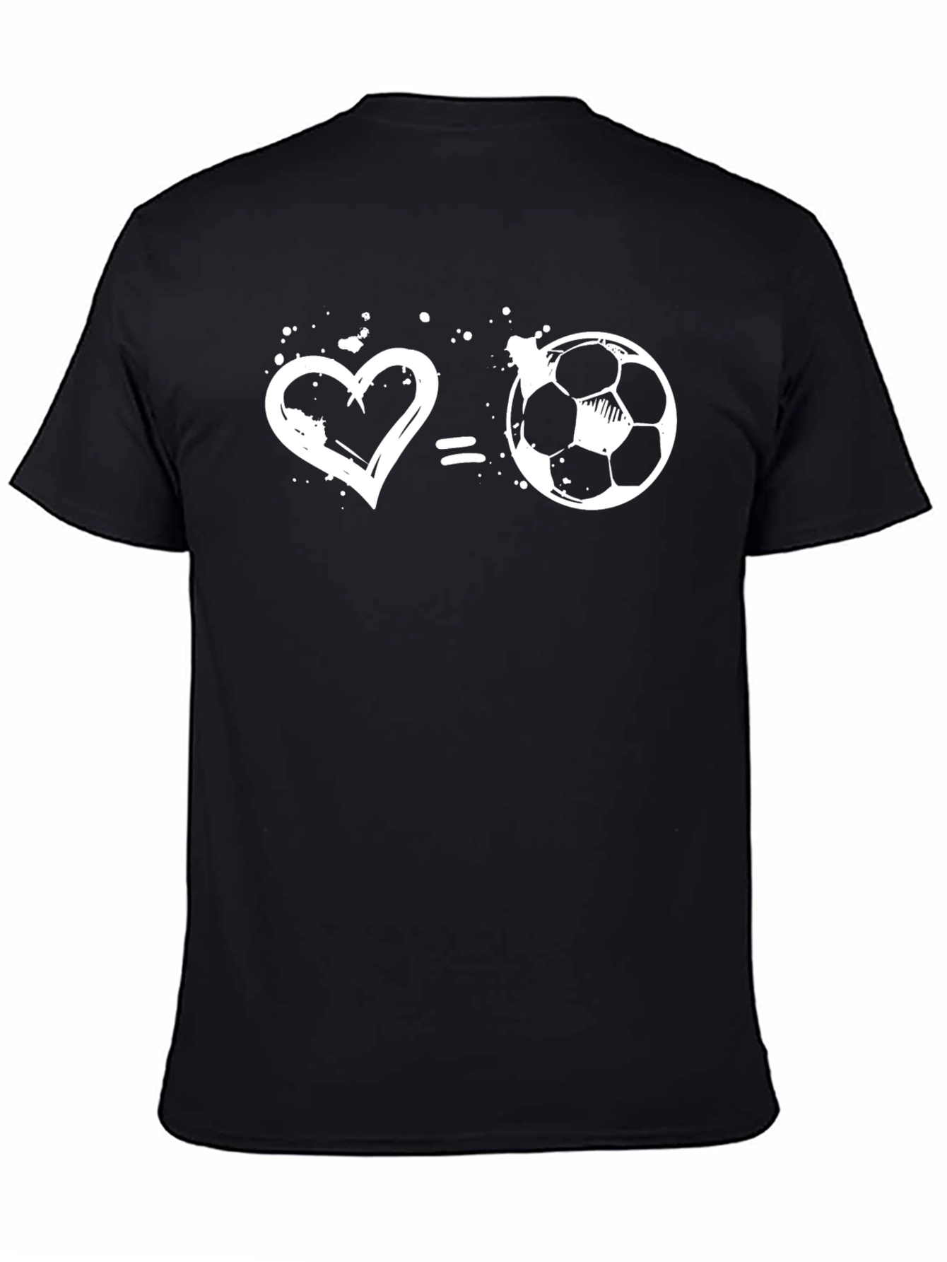 Love Soccer T-Shirt: Heart Equals Football Tee