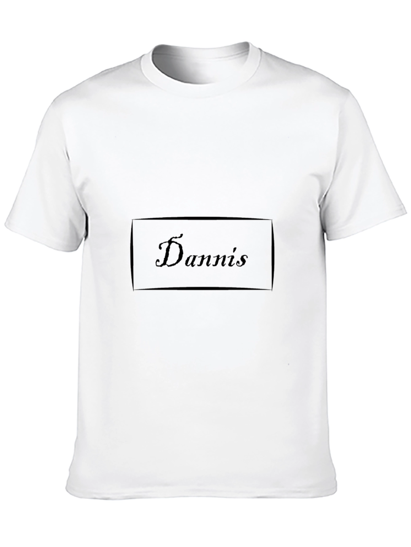 Dannis Graphic T-Shirt - Soft Black Cotton Casual Tee