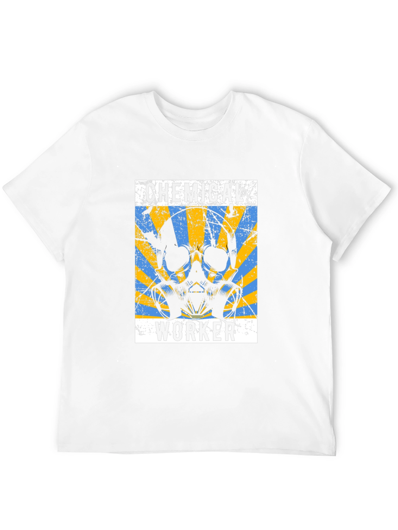 Chemical Worker Skull Graphic Tee - Safety First!