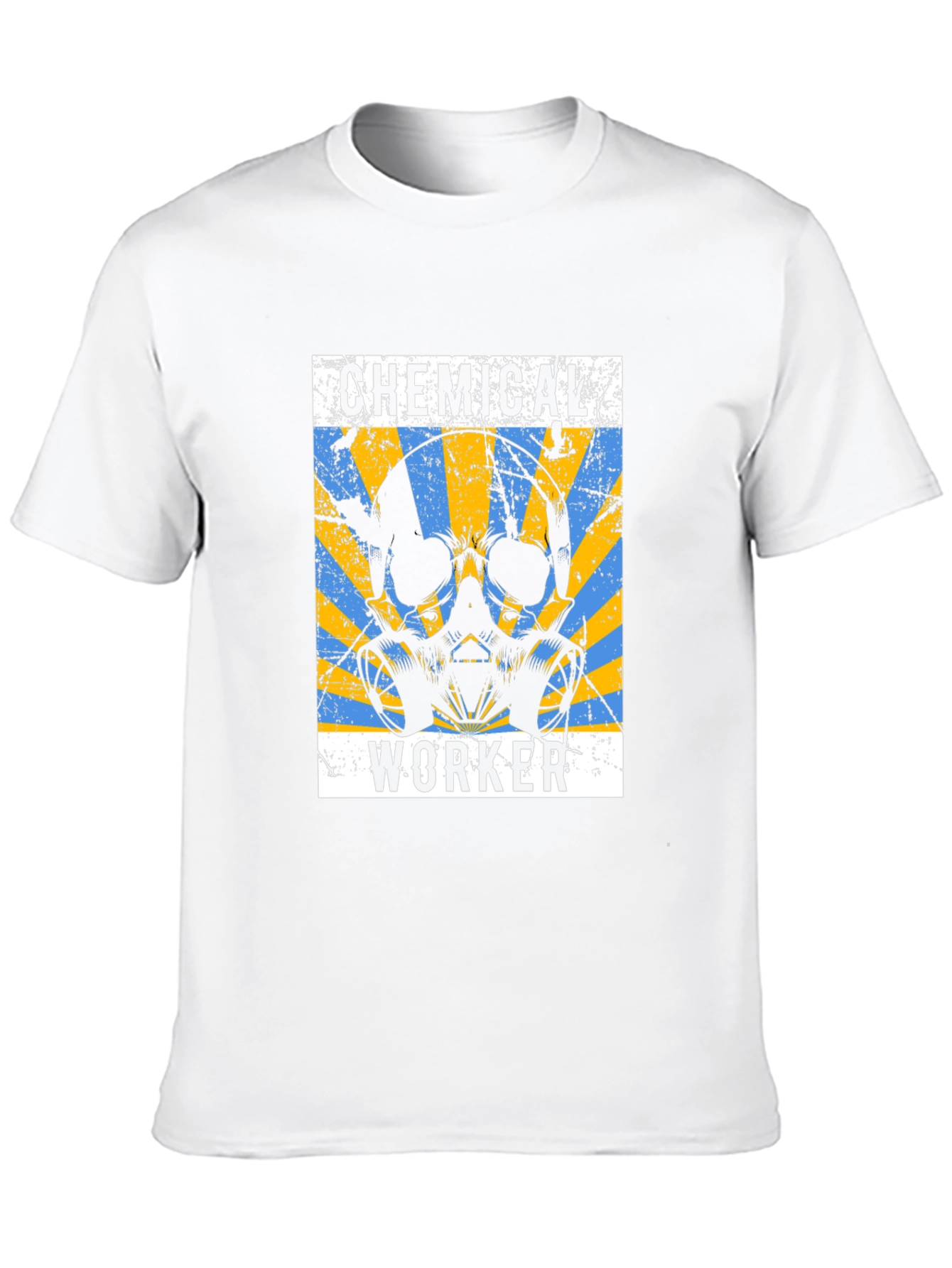 Chemical Worker Skull Graphic Tee - Safety First!