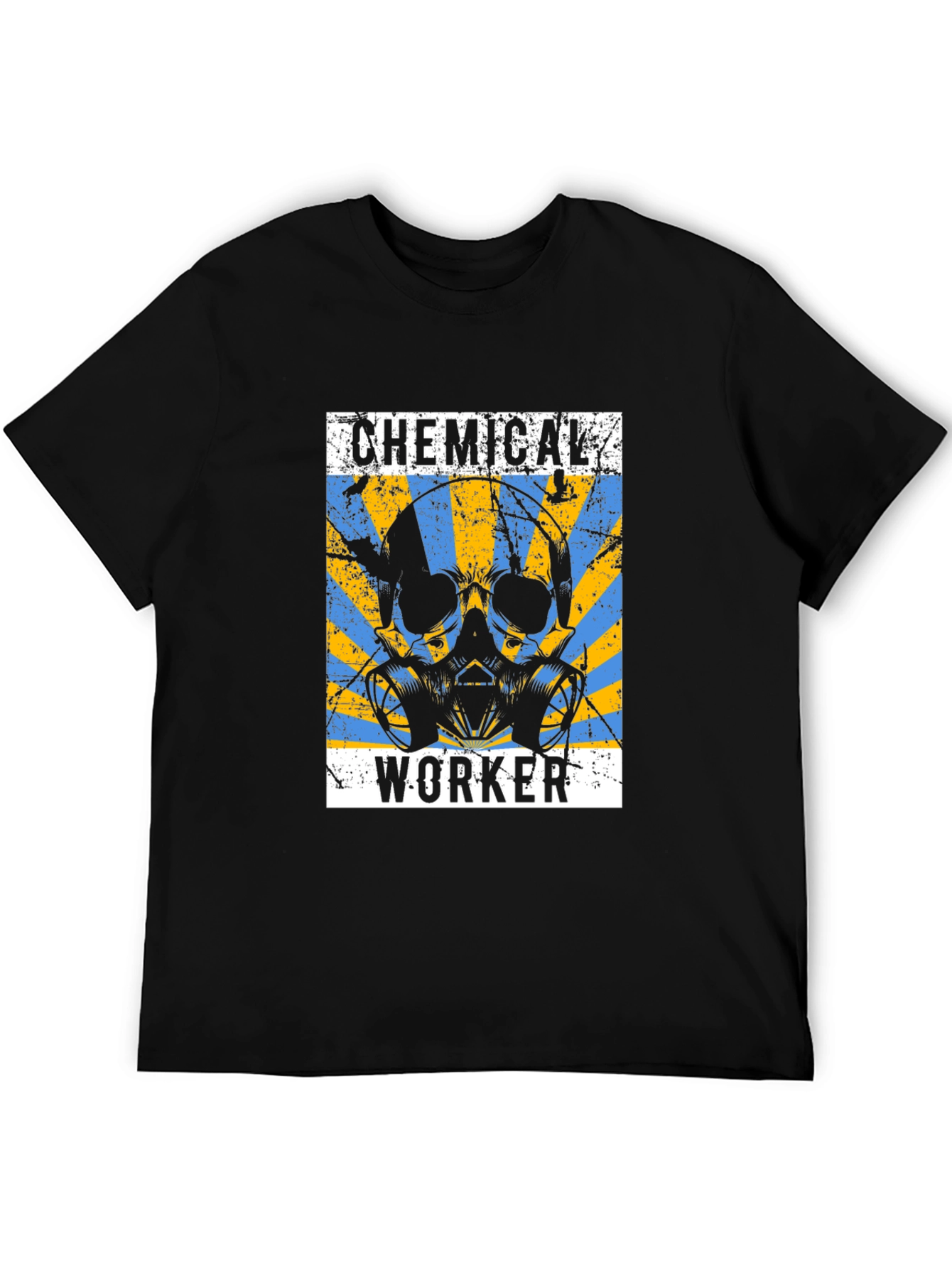 Chemical Worker Skull Graphic Tee - Safety First!
