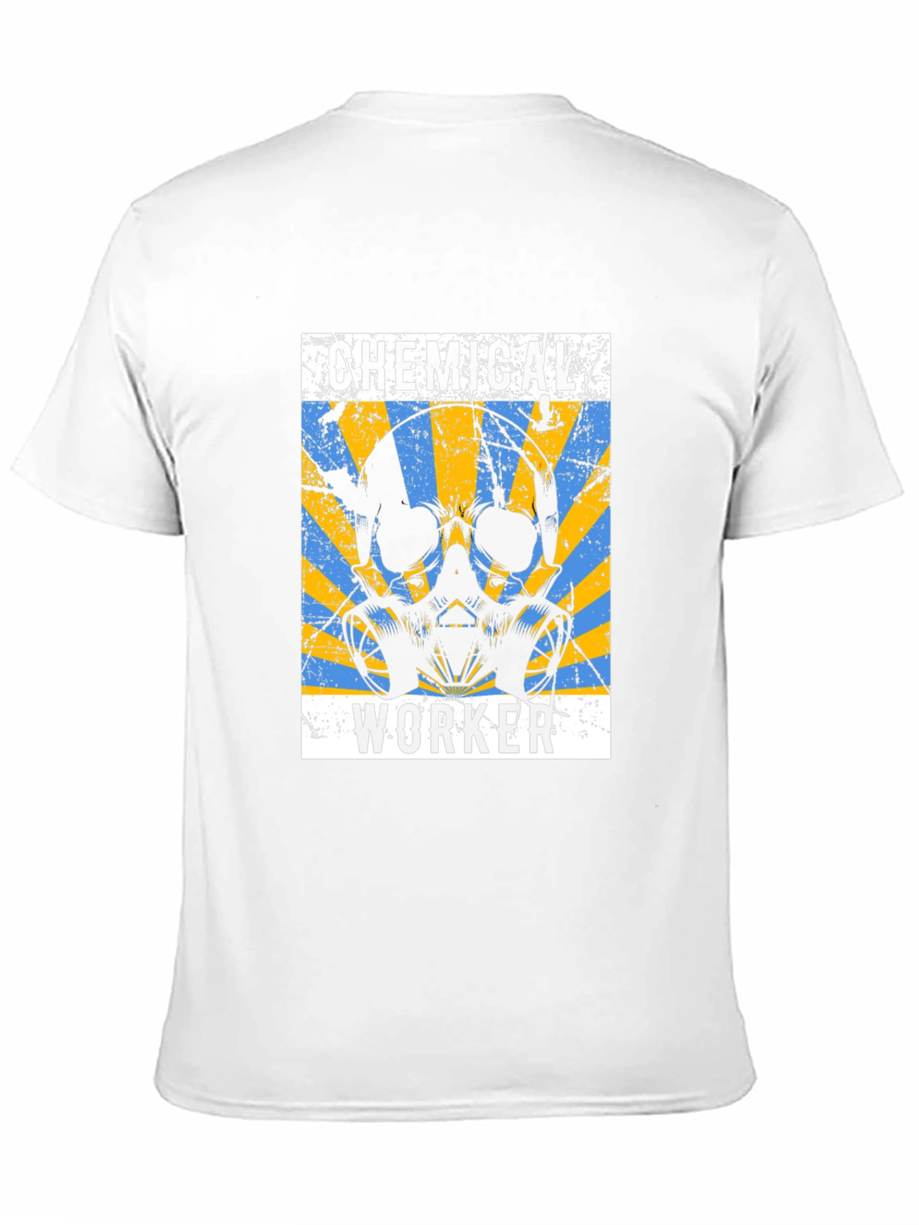 Chemical Worker Skull Graphic Tee - Safety First!