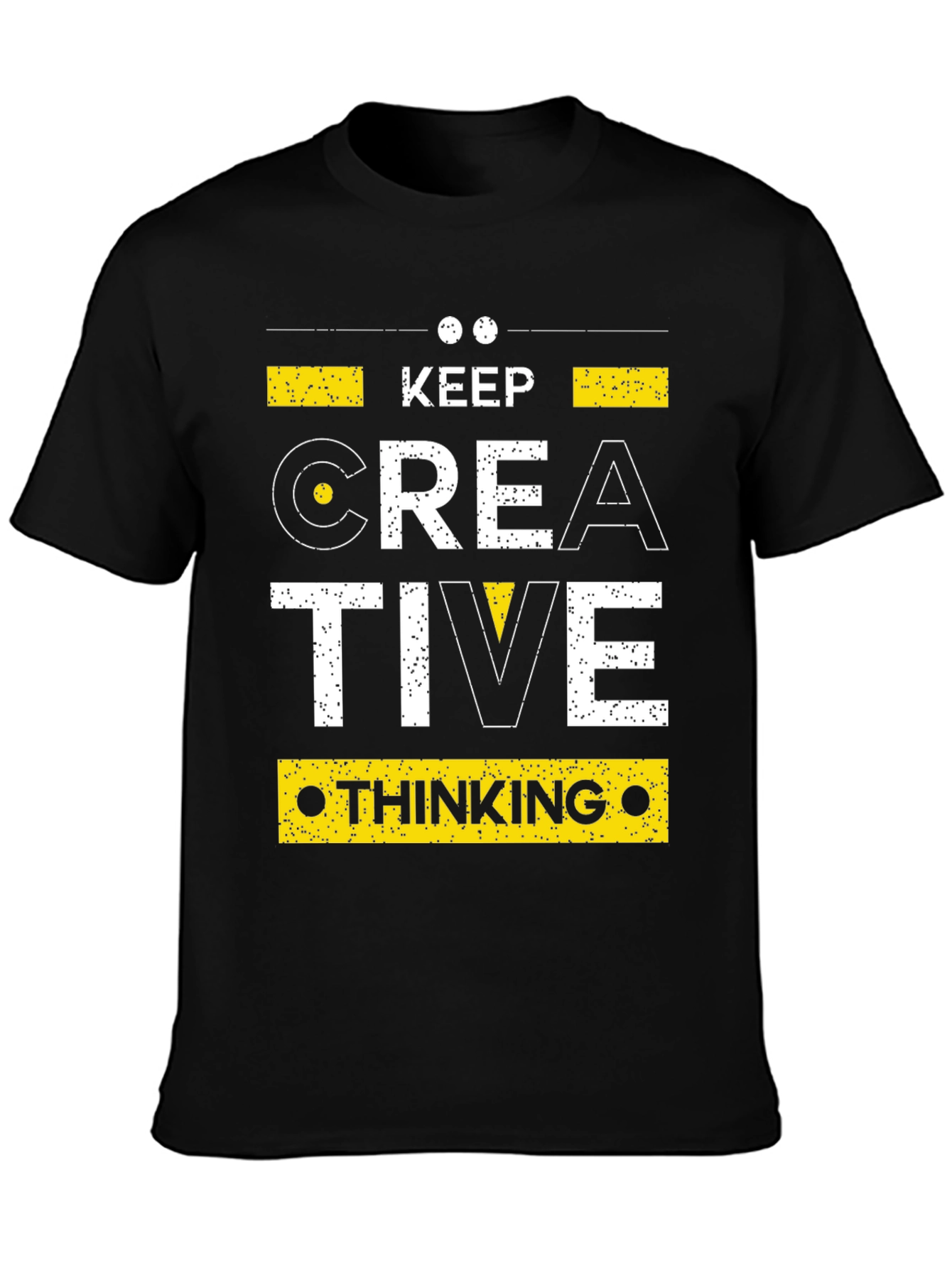 Keep Creative Thinking Black Graphic Tee