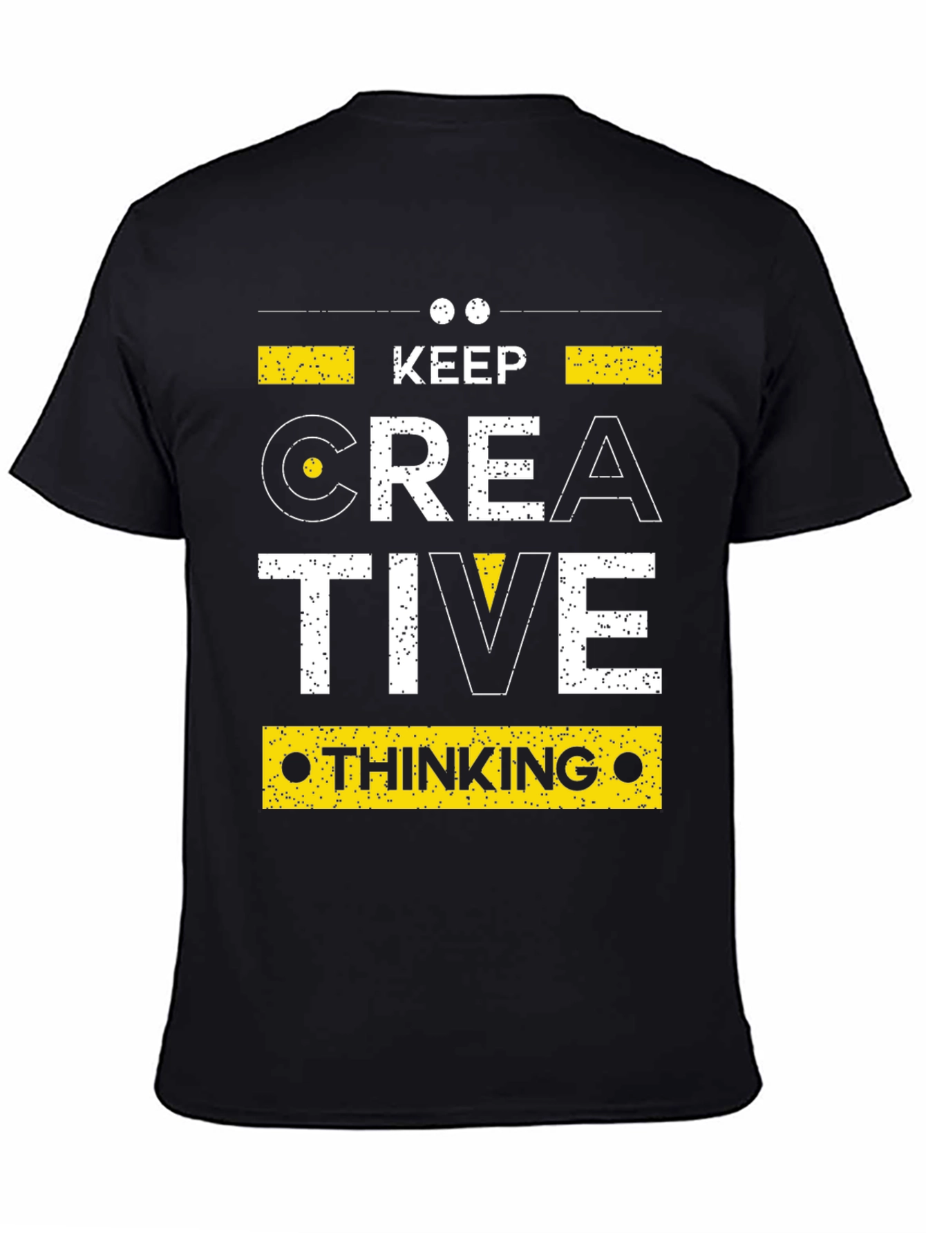 Keep Creative Thinking Black Graphic Tee