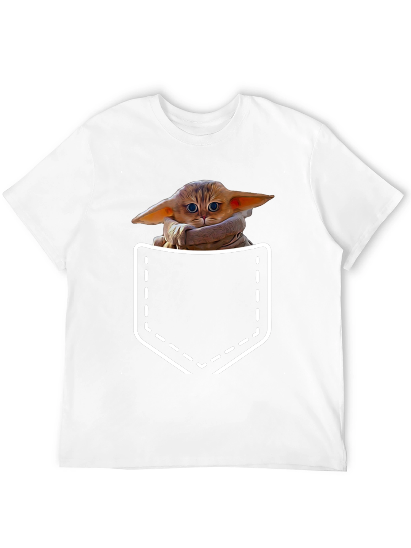 Grogu Pocket T-Shirt - The Child Cute Design