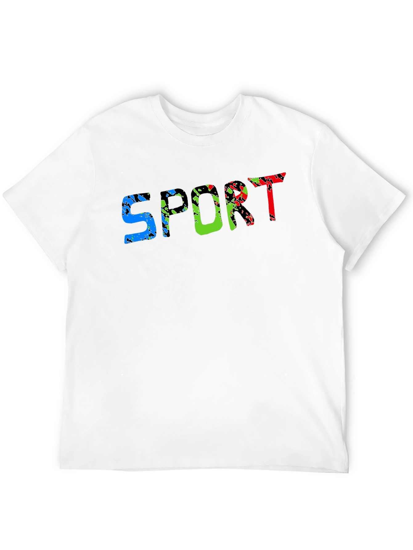 Mens Black Sport Graphic Tee