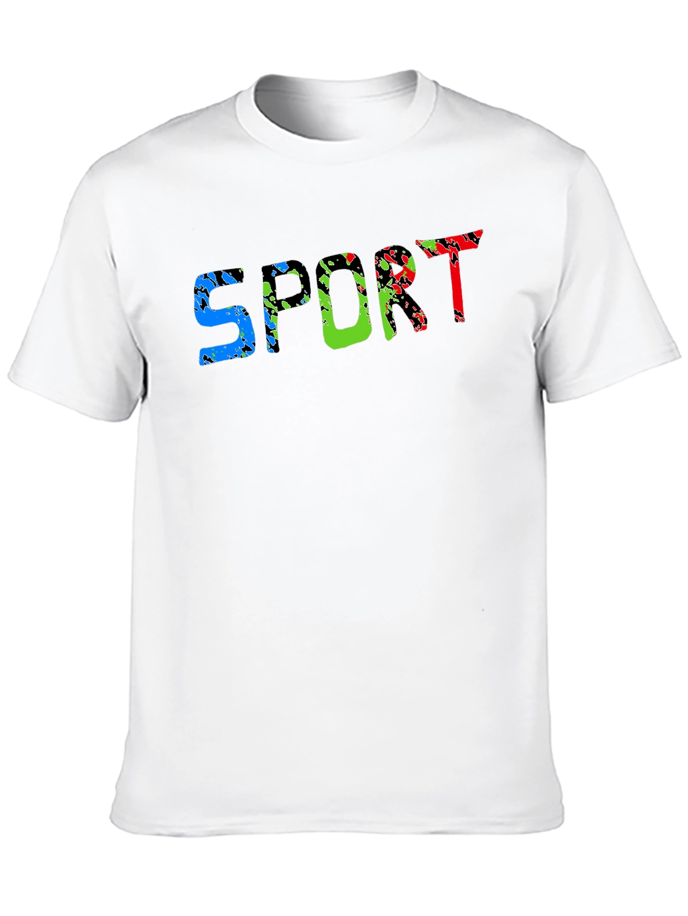 Mens Black Sport Graphic Tee