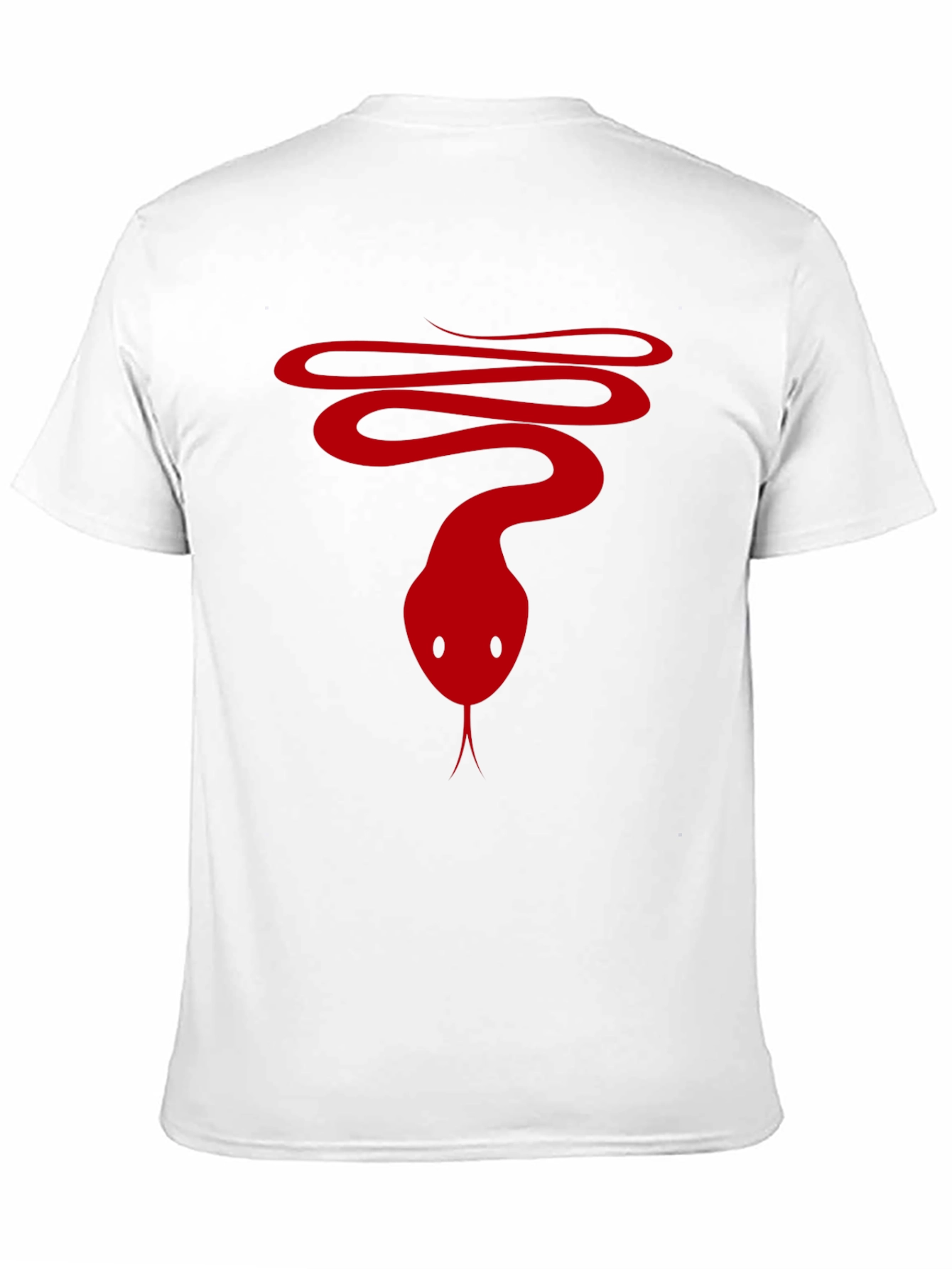 Snake Graphic Tee - Mens Black Cotton T-Shirt