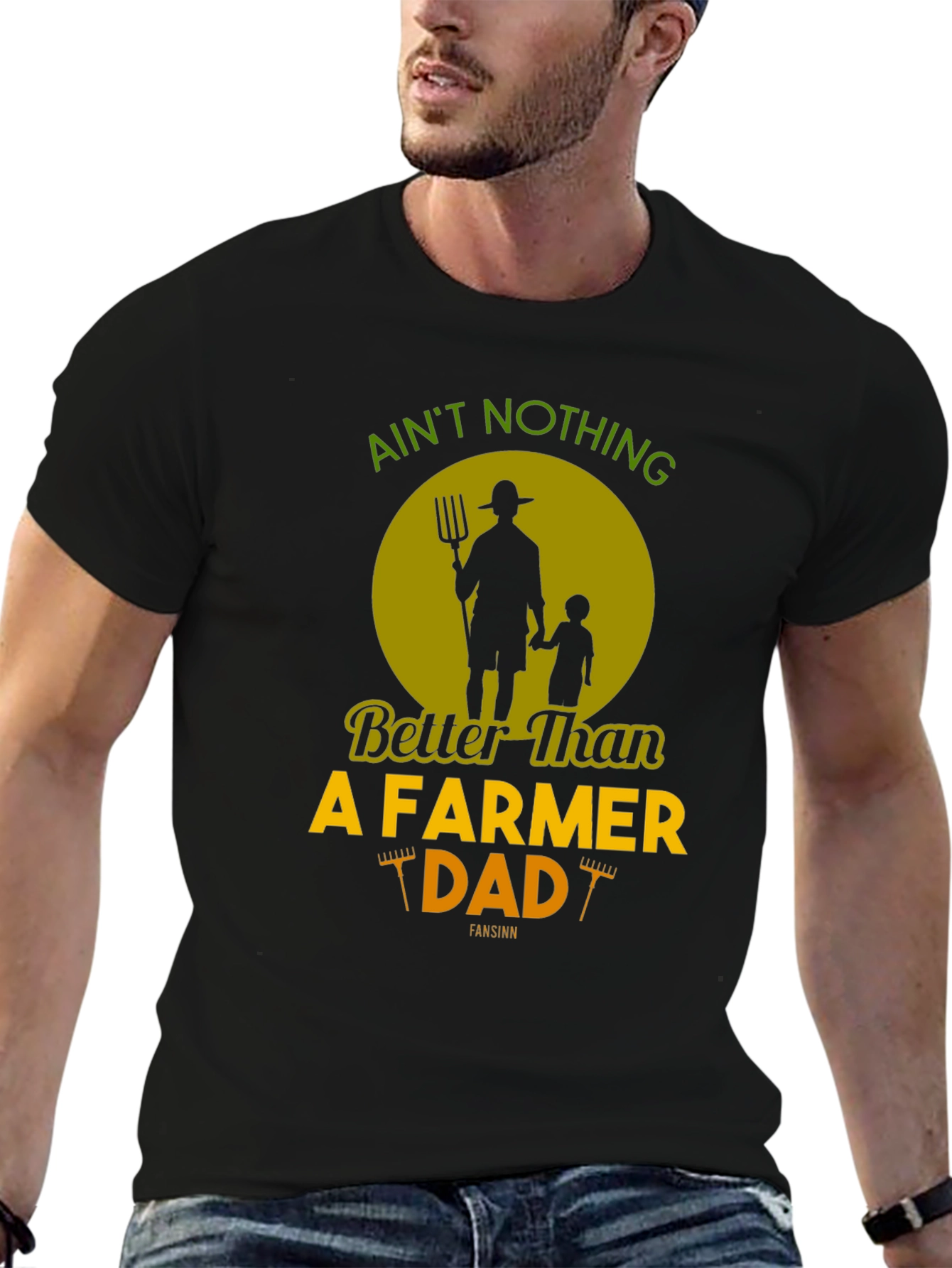 Farmer Dad Graphic Tee - Fathers Day Gift